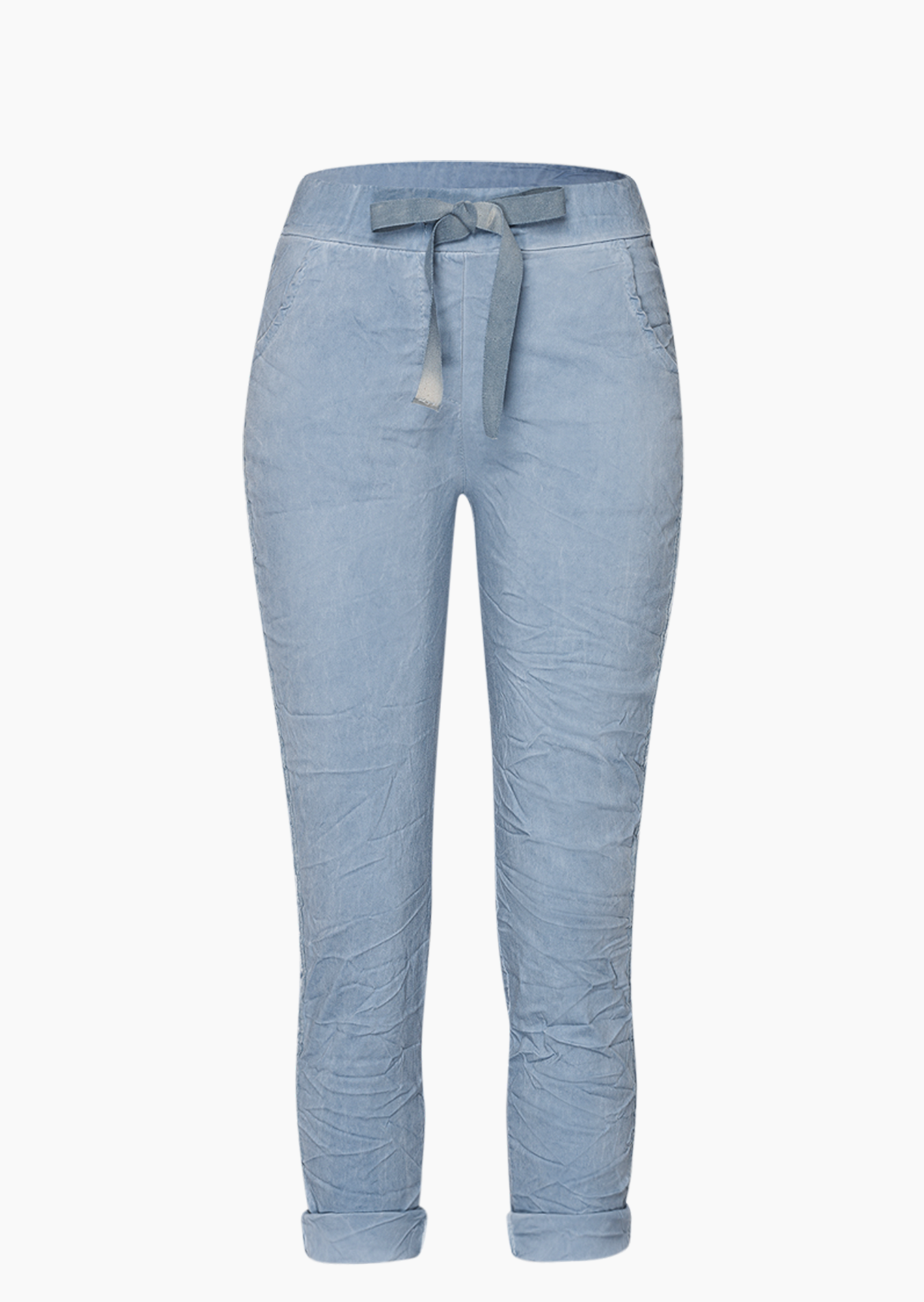 Joggpants mit Galonstreifen, blue denim