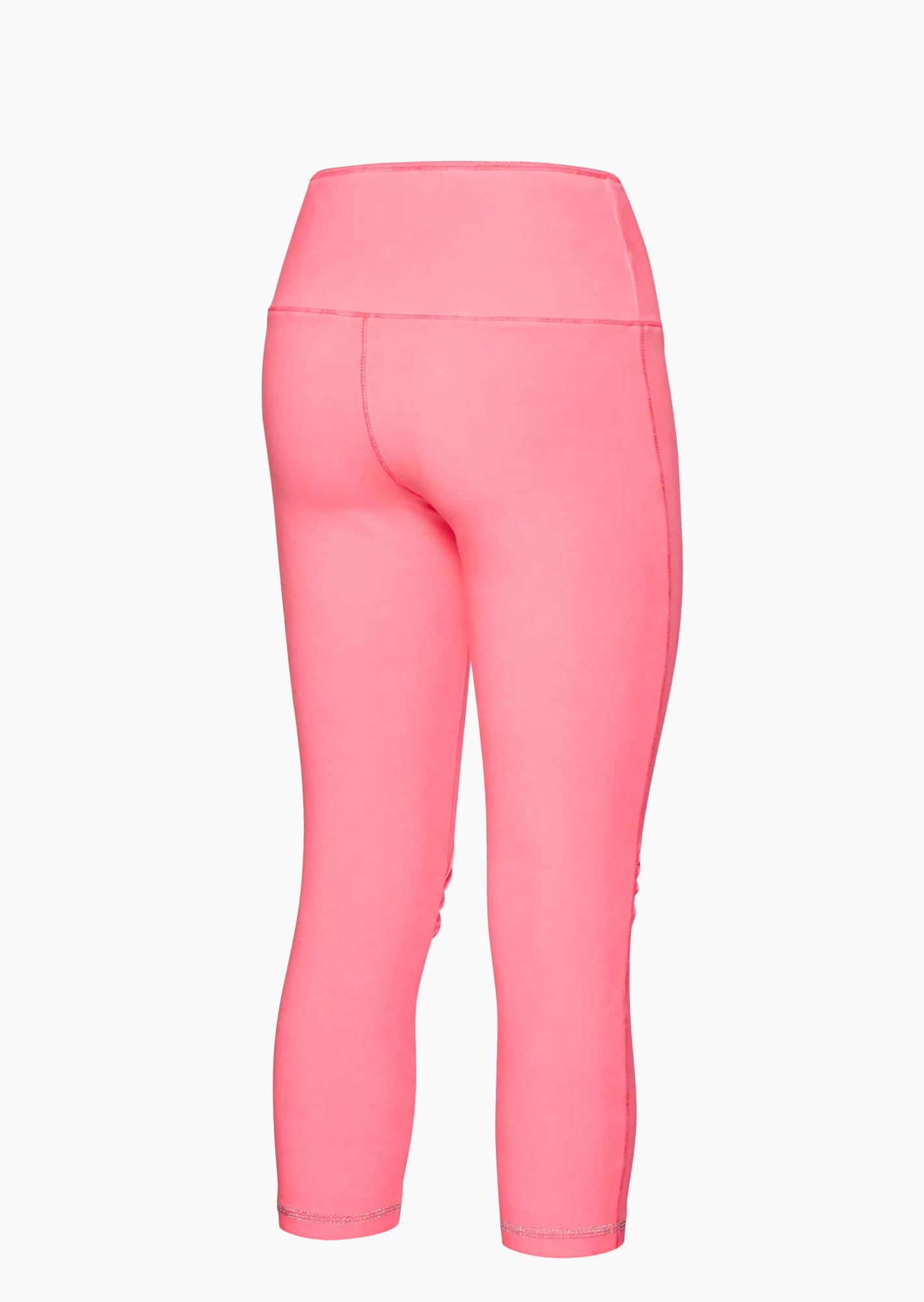 Capri-Leggings mit Ziersteinen, neonpink