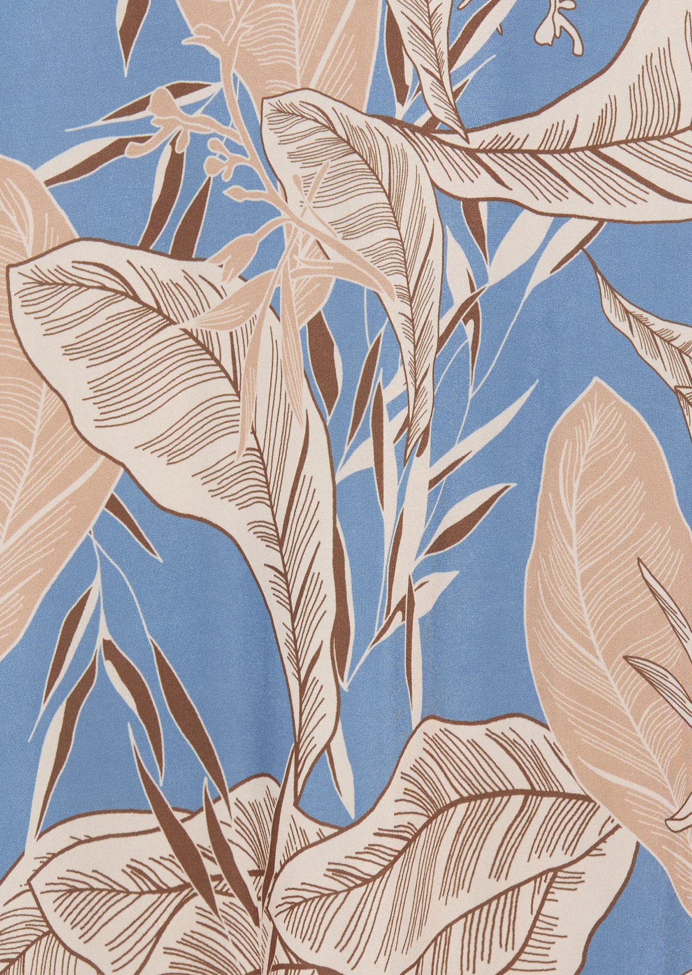 gemusterter Rock, blau-beige