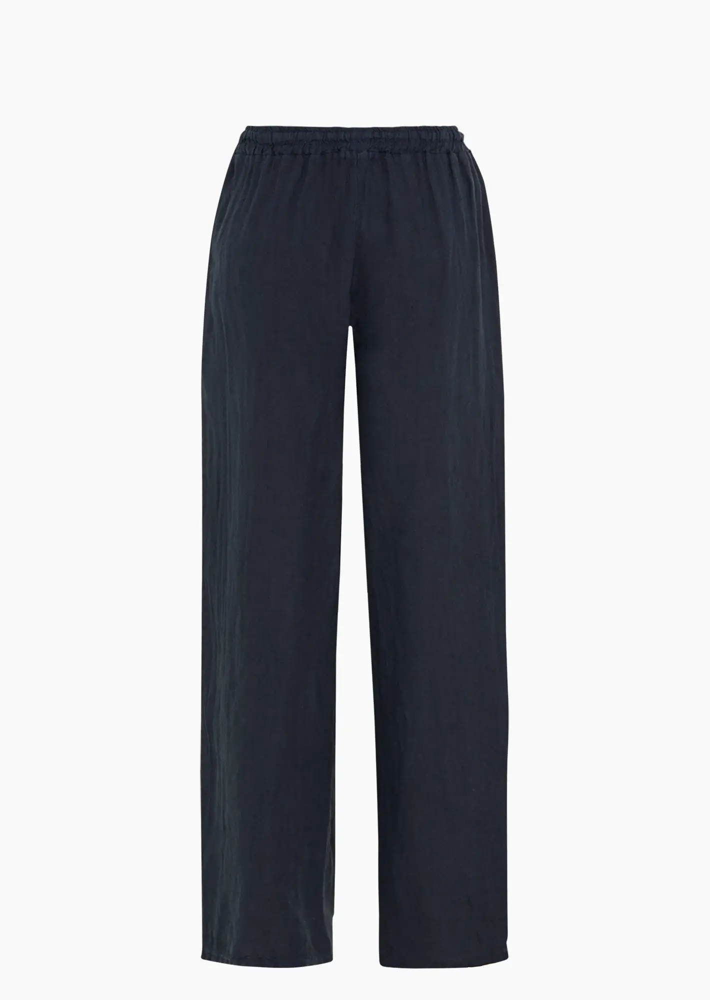 Wide Leg Leinenhose, navy