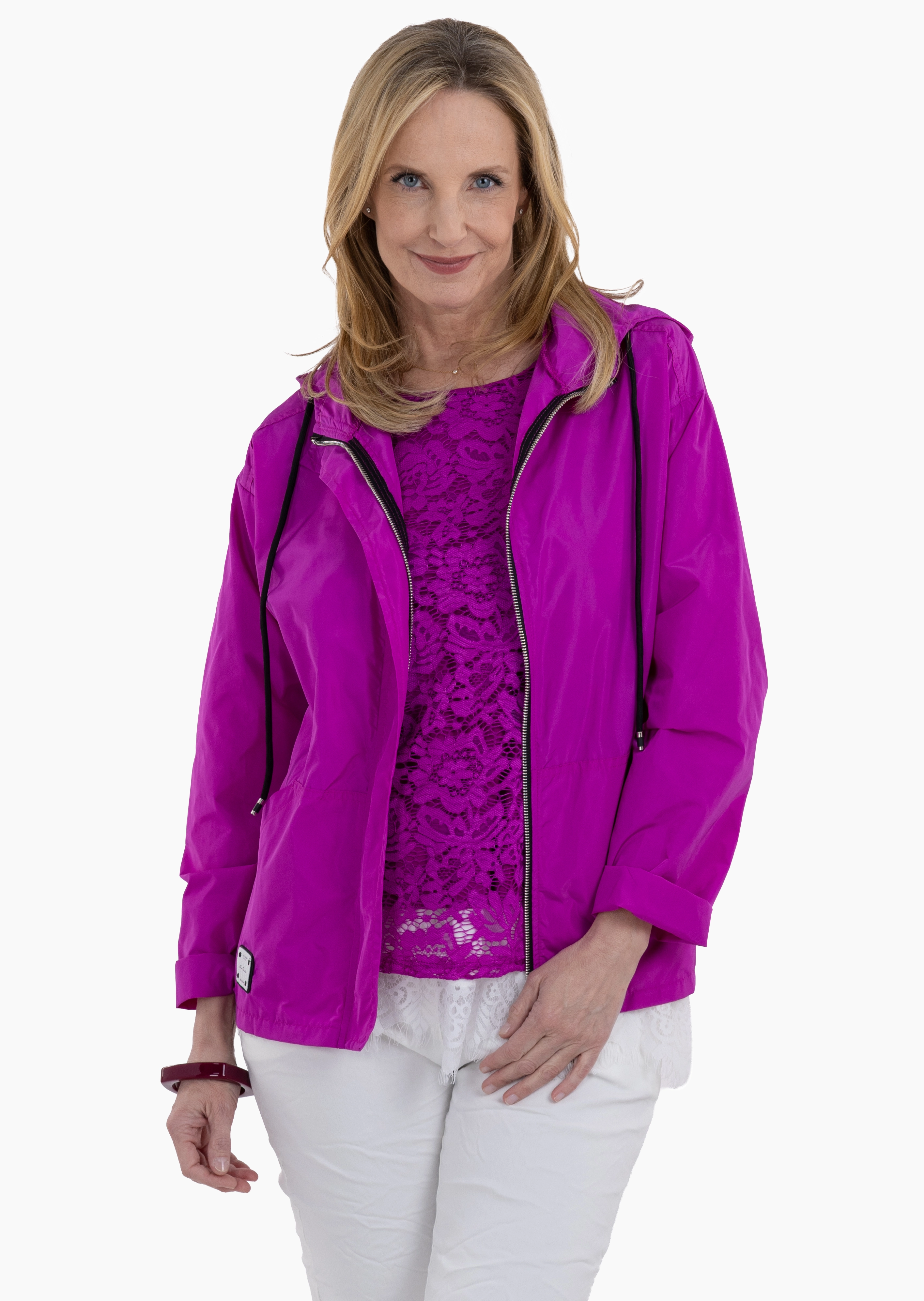 leichte Jacke, fuchsia