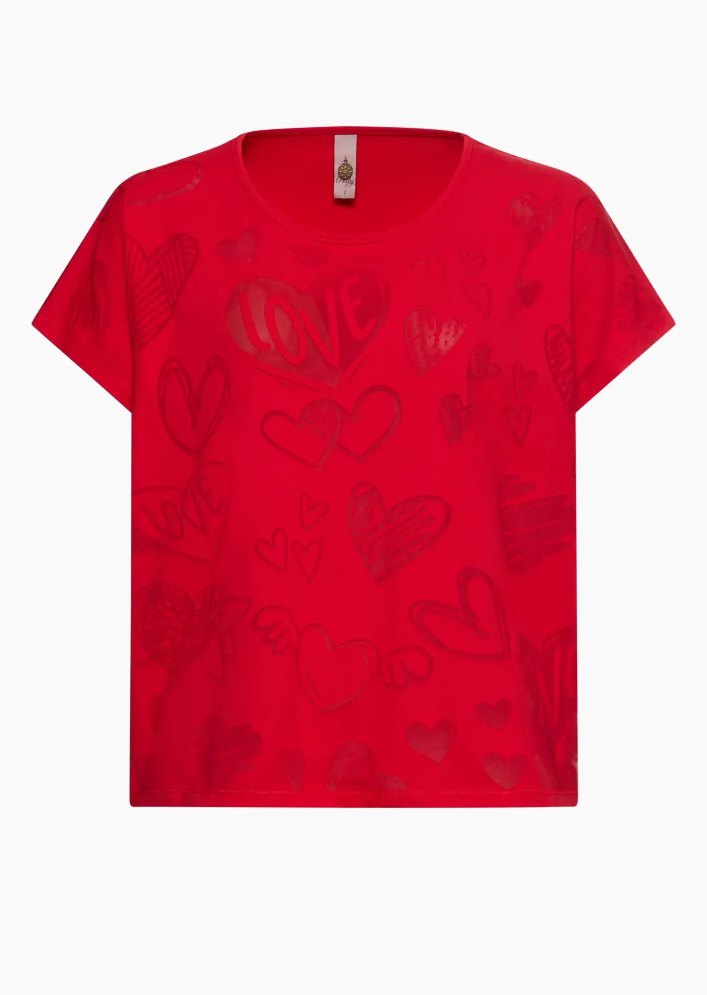 Shirt mit dekorativen Details, tredyrot