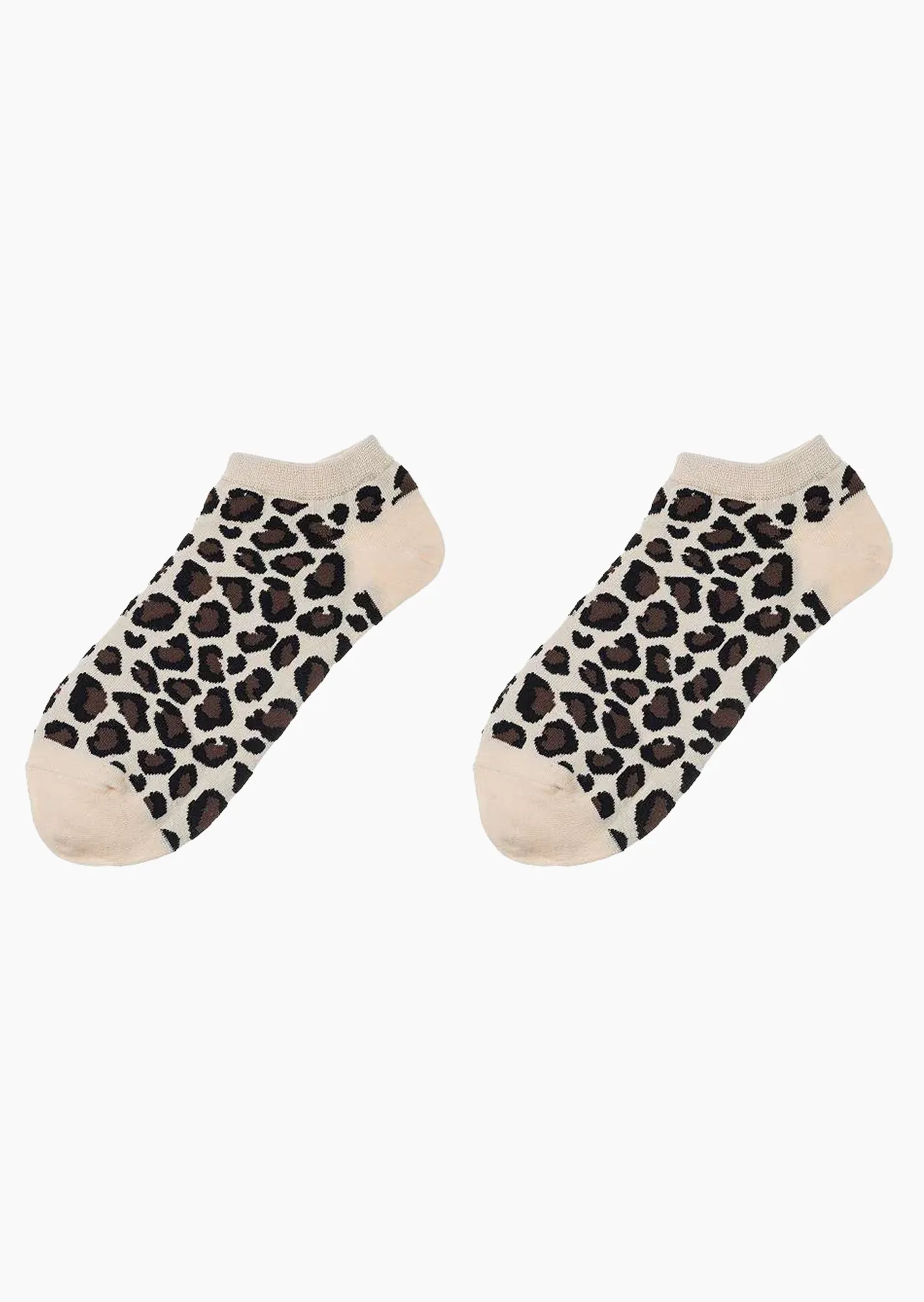 Socken im Leostyle, crema