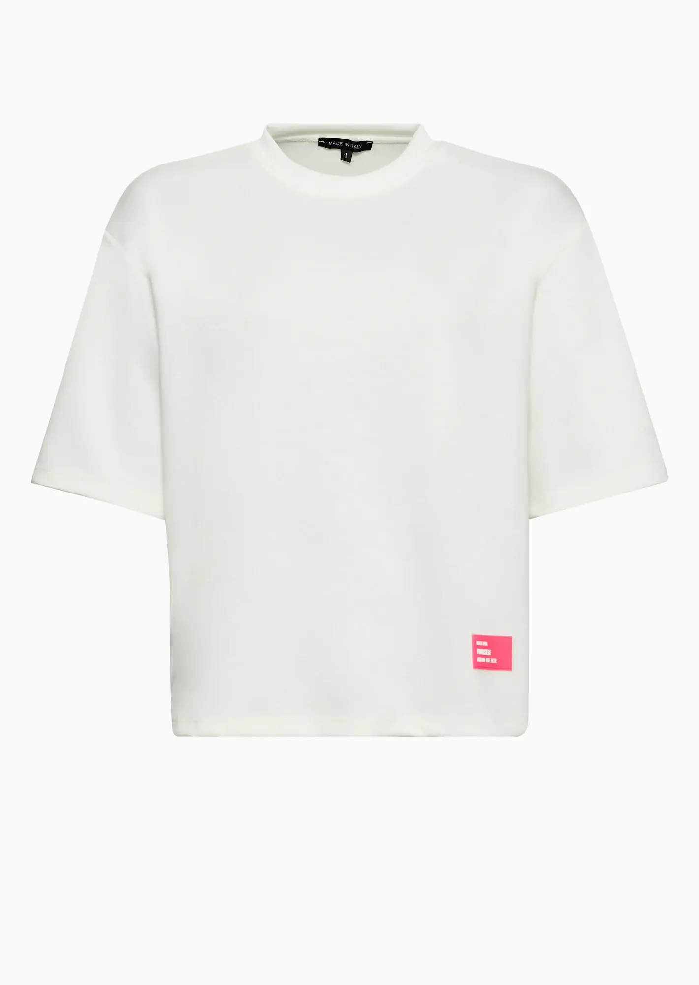 Sweatpullover mit Halbarm, offwhite