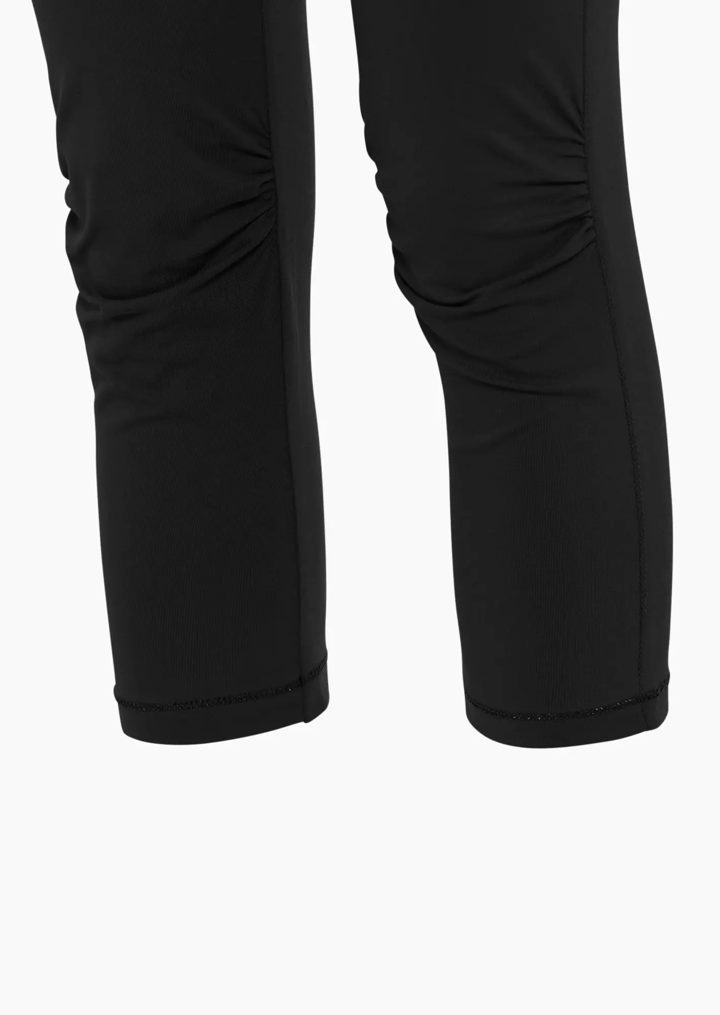 Capri-Leggings mit Ziersteinen, schwarz