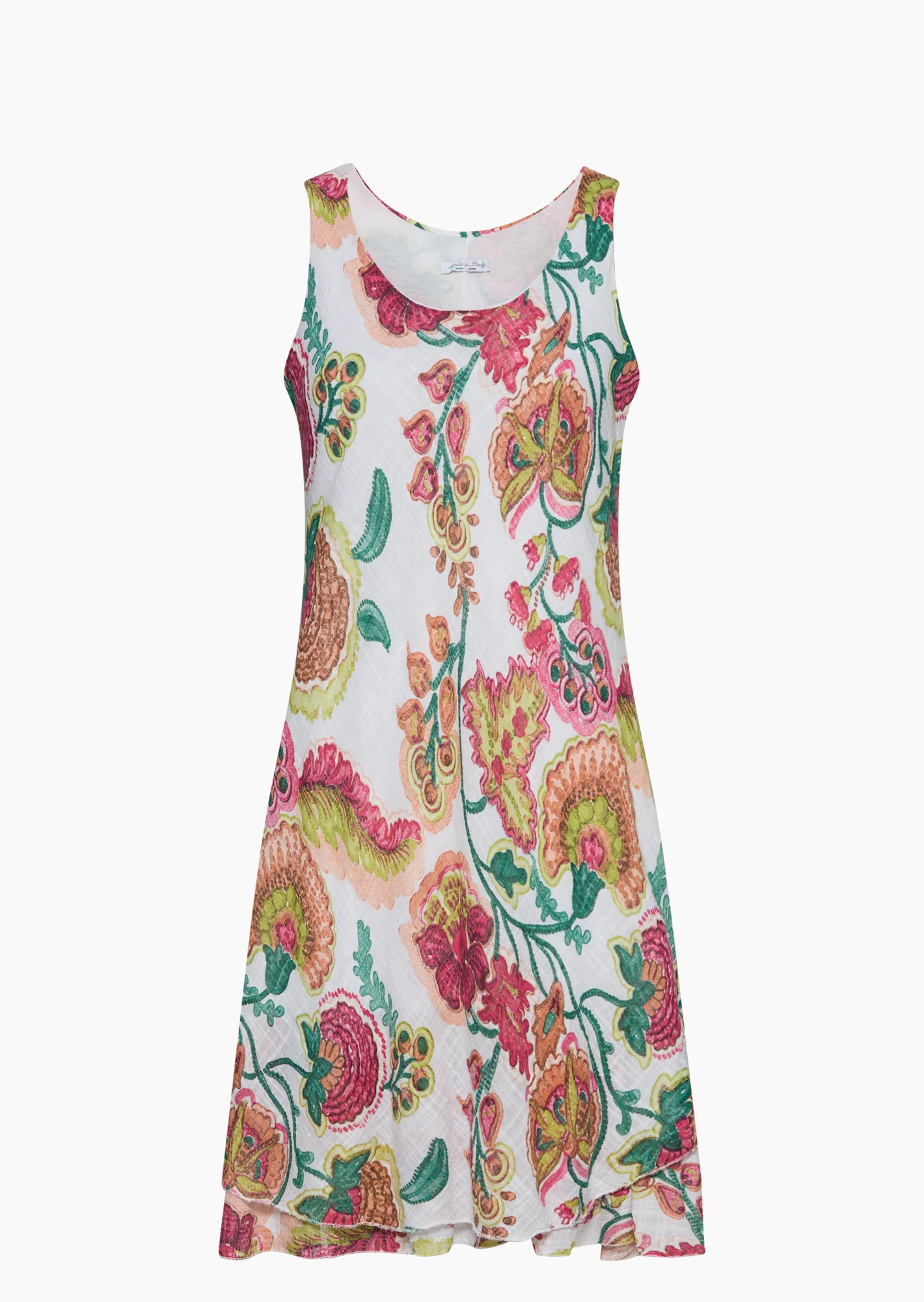 Kleid mit Volants, bunt