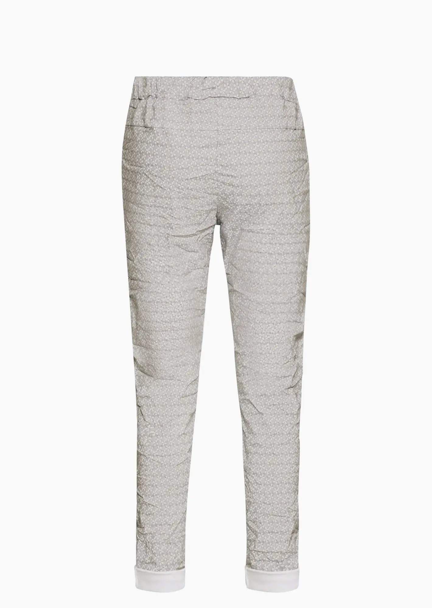 Joggpants im Alloverprint, crema