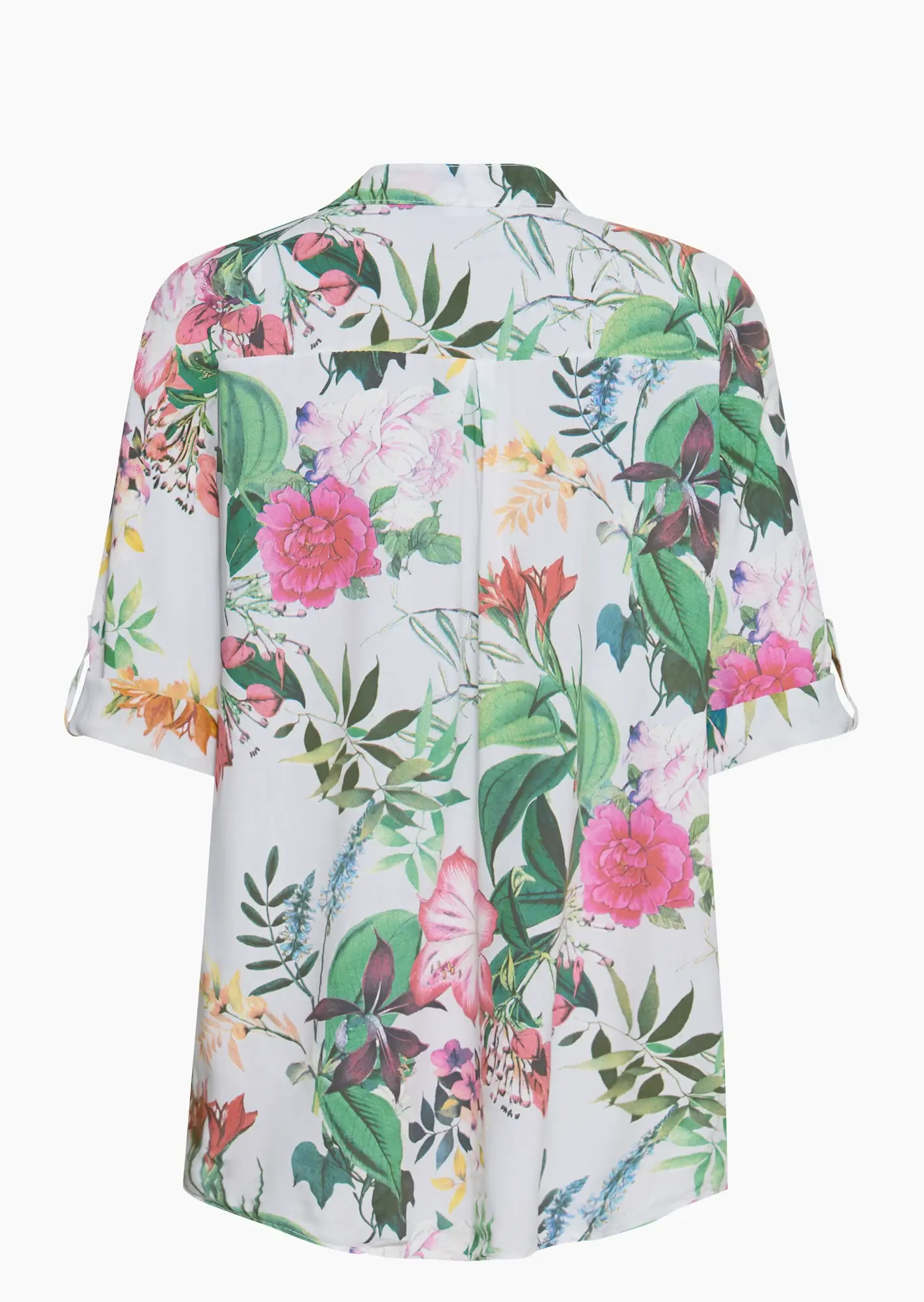 Bluse mit floralem Print, offwhite