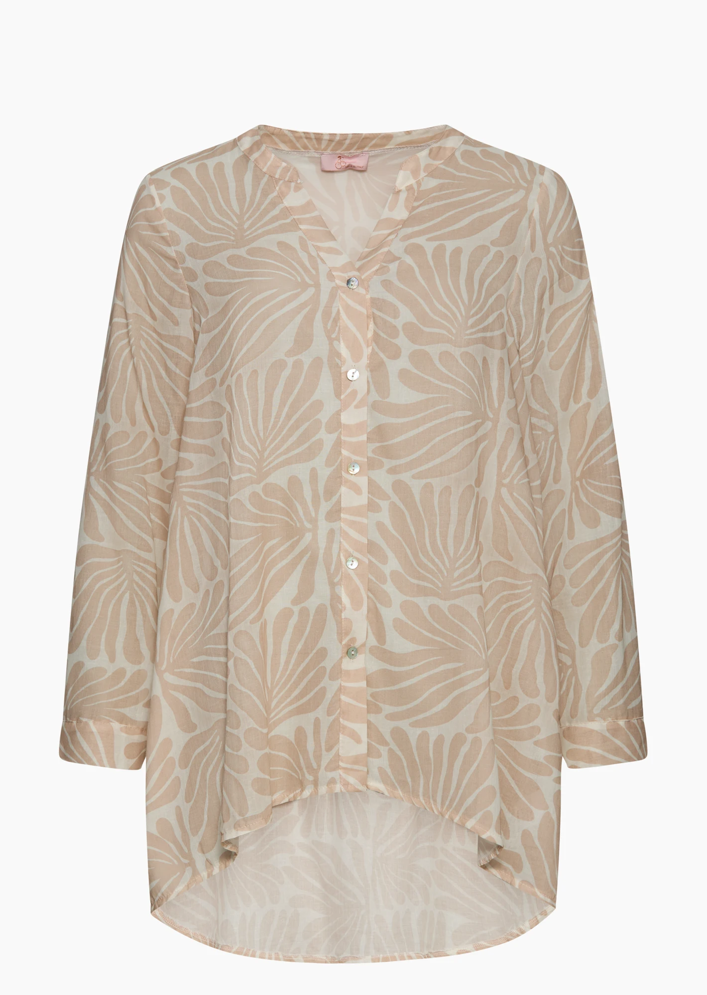 Bluse Vokuhila, crema