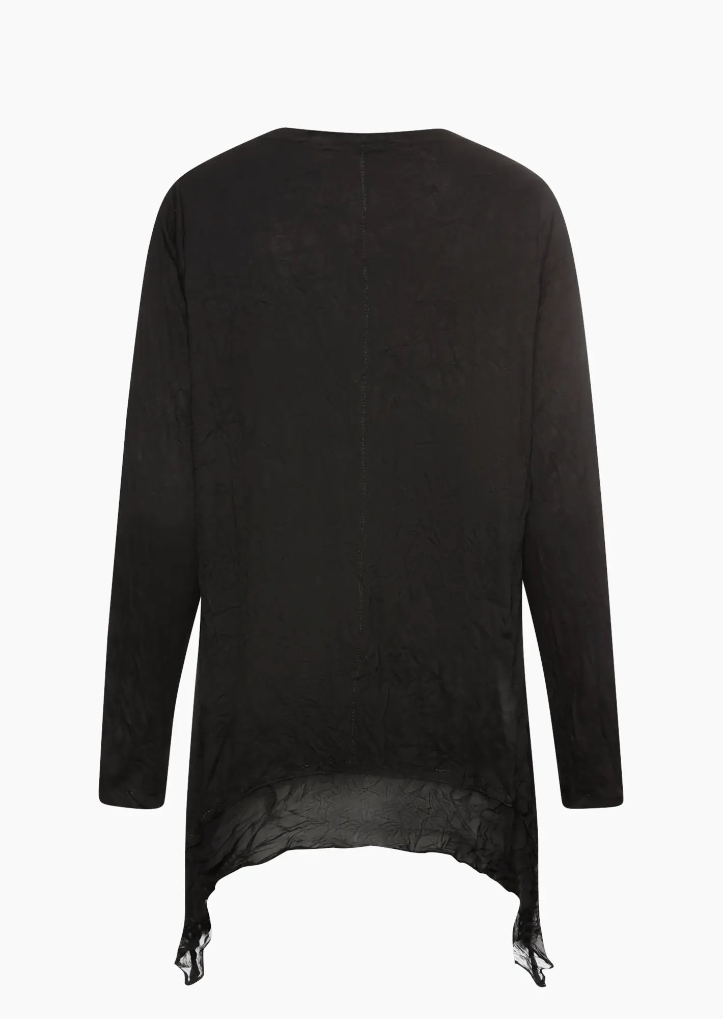 Langarmshirt Layering-Look, schwarz