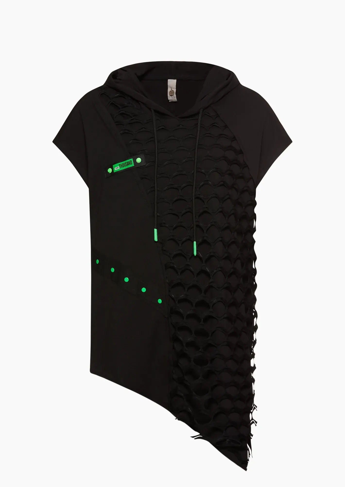 stylisches Shirt asymmetrisch, schwarz