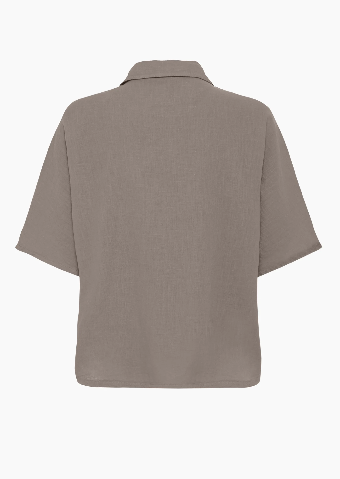 Leinenmixbluse mit Häkeldetails, fango