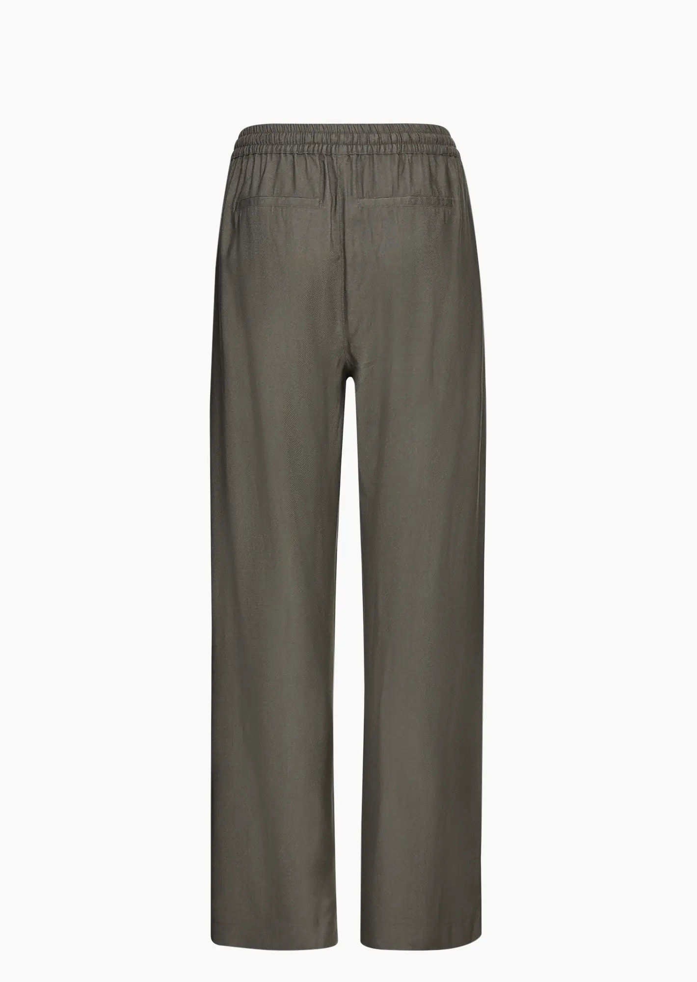 leichte Hose mit dekorativer Stickerei, khaki