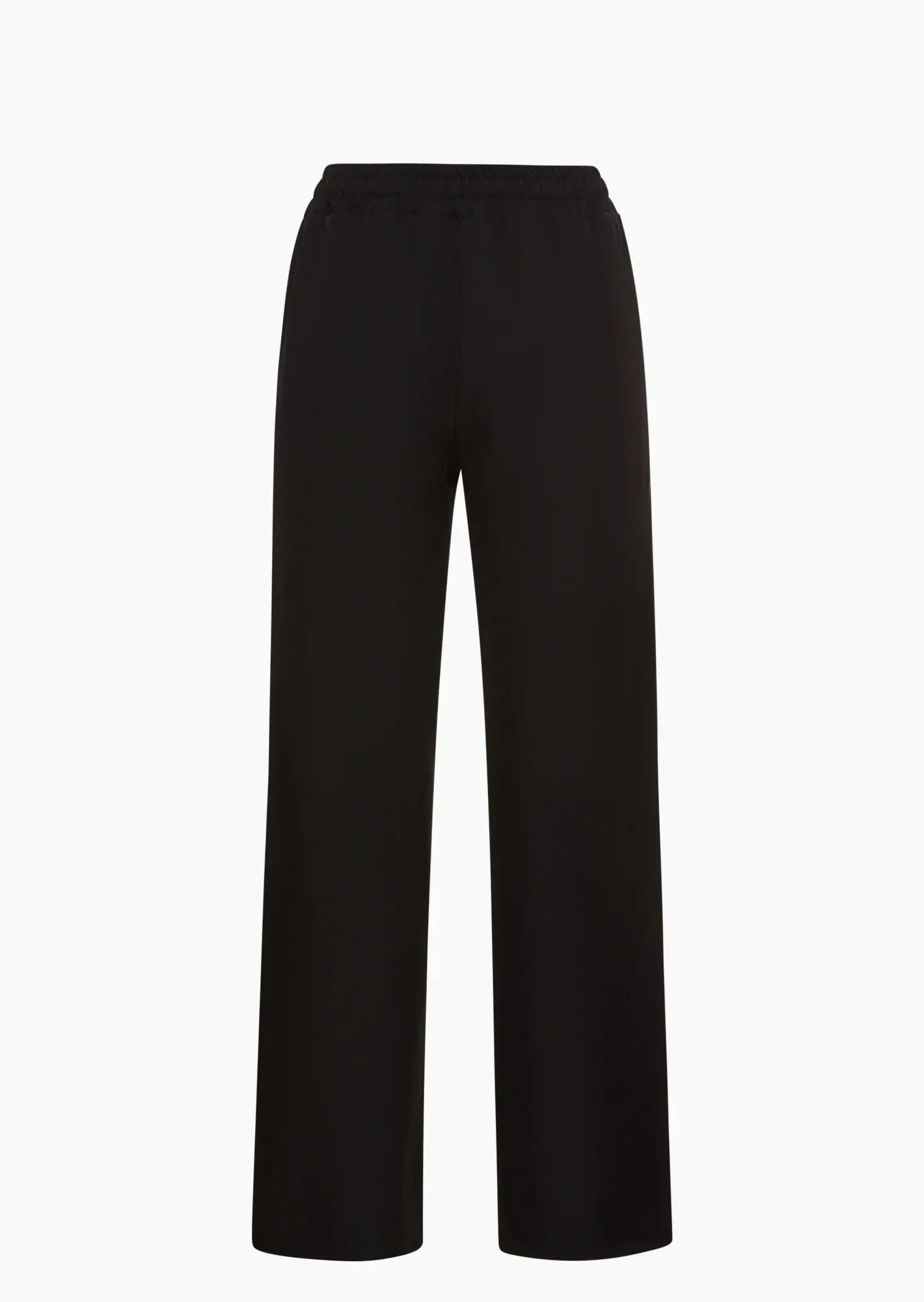 Wide Leg Hose, schwarz