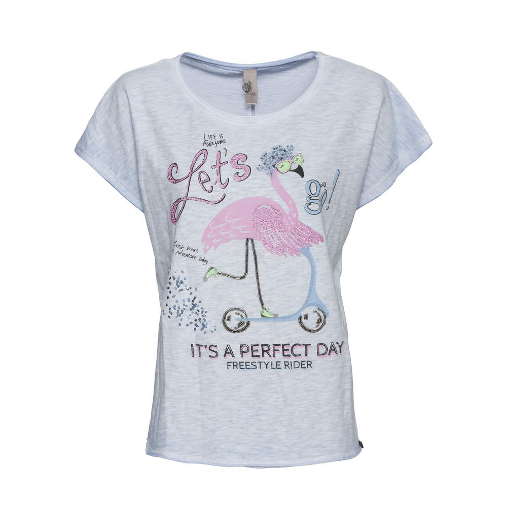 *ONLINE EXKLUSIV* Shirt mit Flamingo, eiskristall