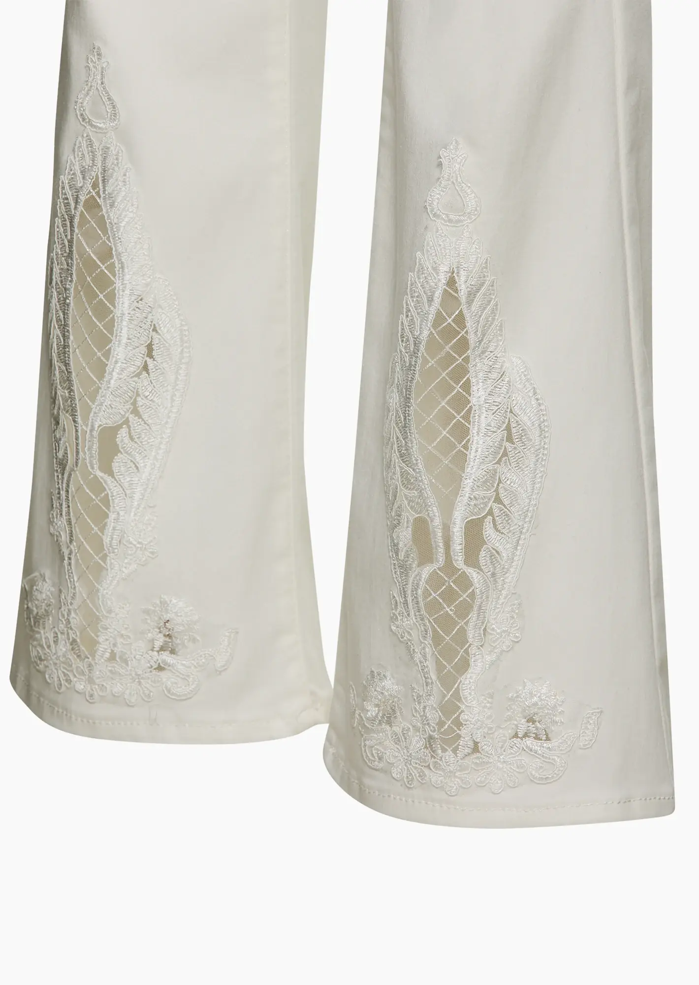 Jeggings im Bootcut-Style, offwhite