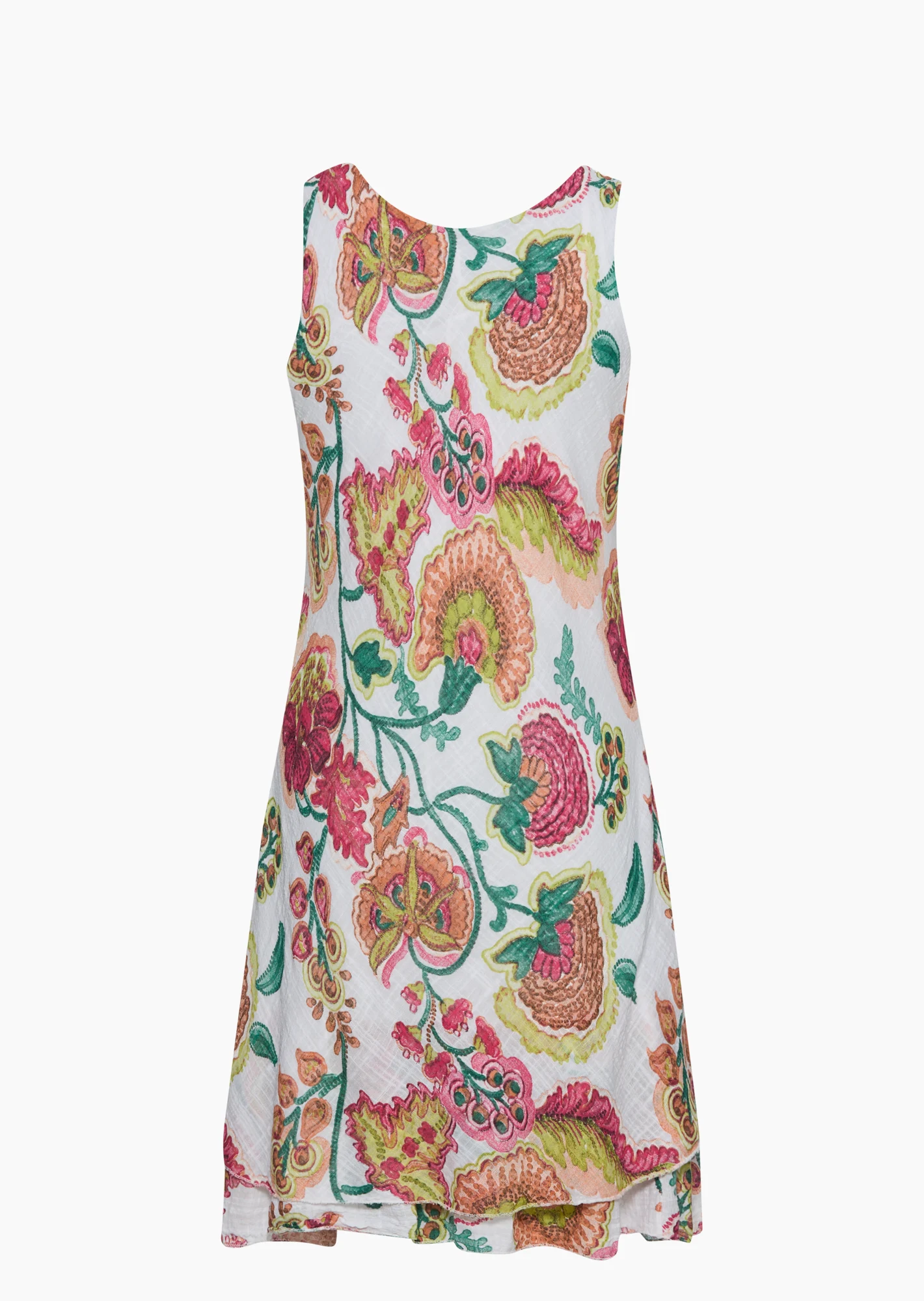 Kleid mit Volants, bunt