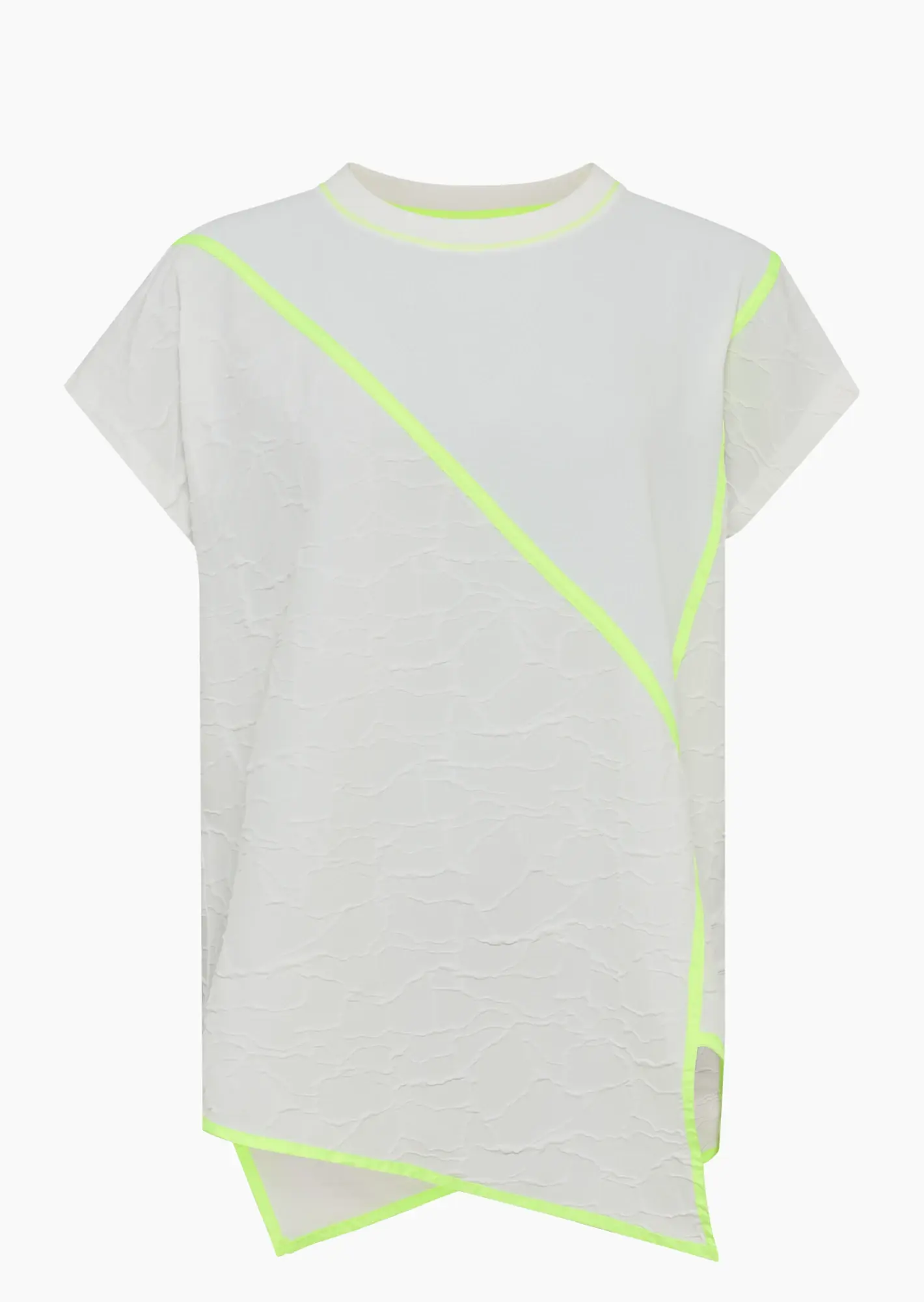 Lockeres Blusenshirt in Asymmetrie und Struktur, offwhite
