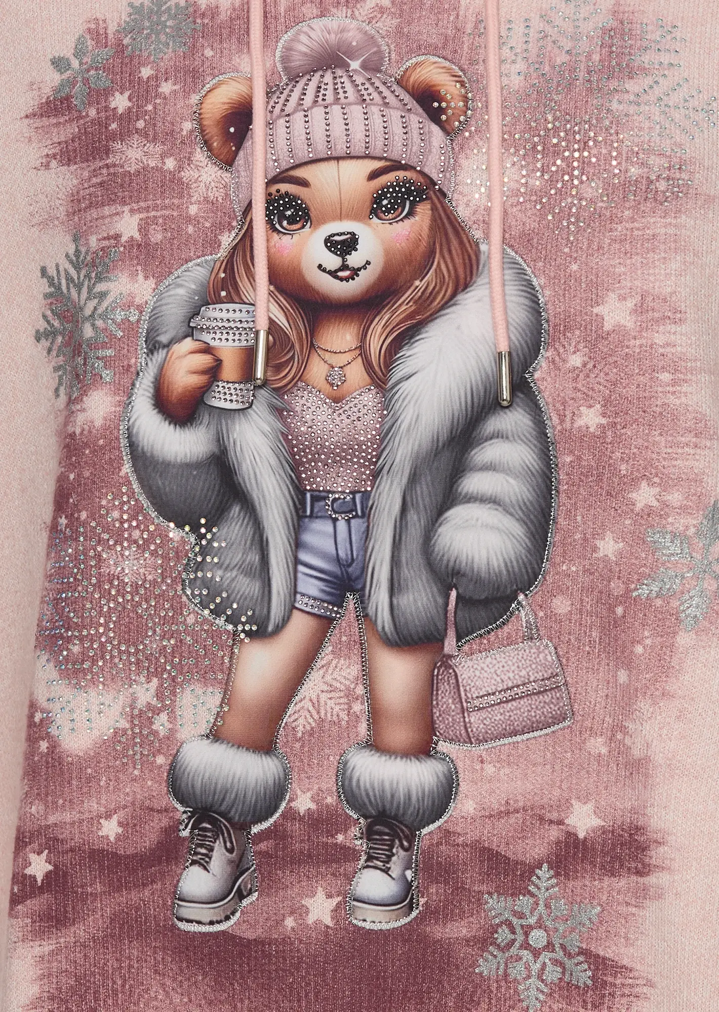 Pullover 'Bär', rosenholz