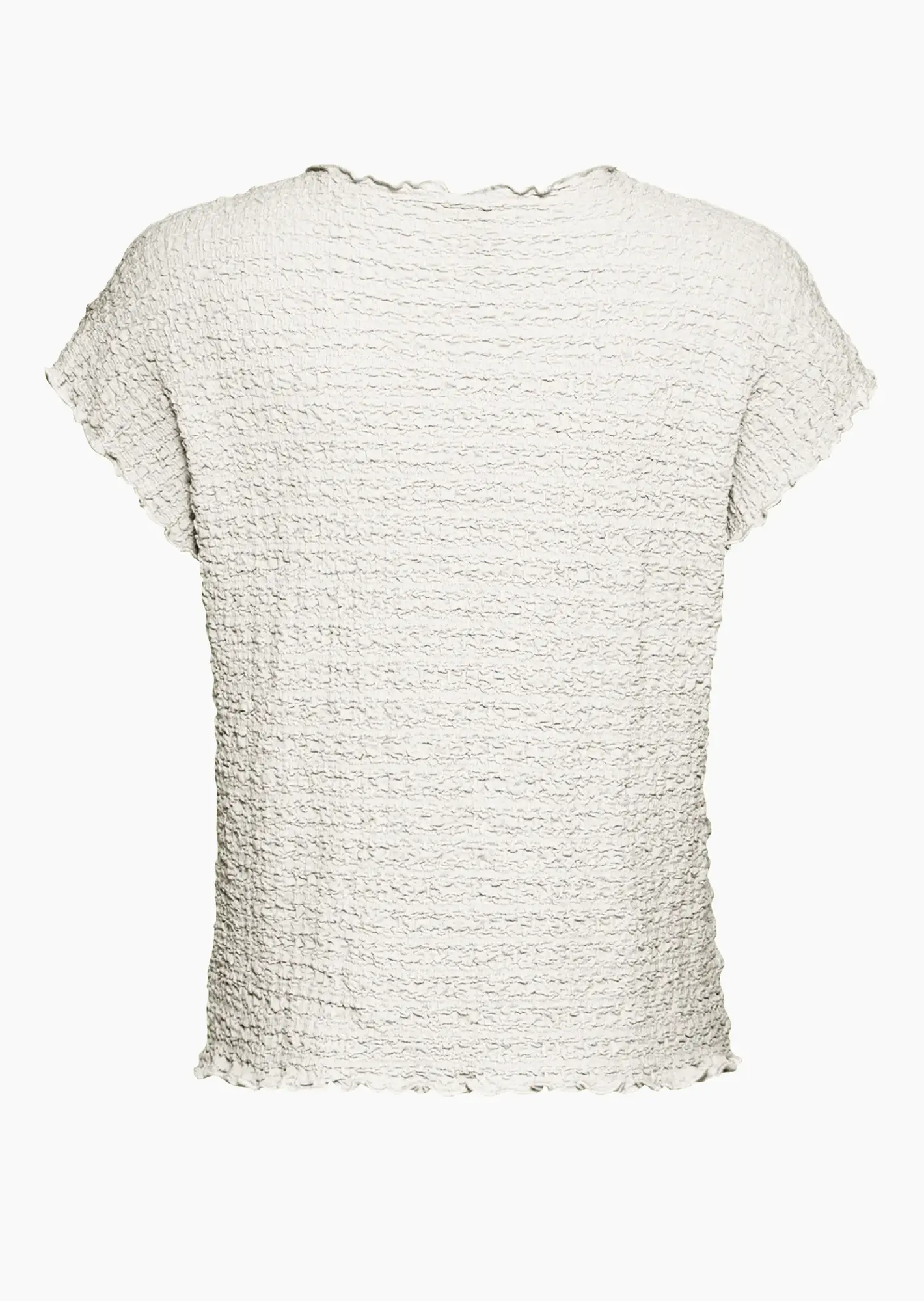 Shirt in Strukturstoff, offwhite