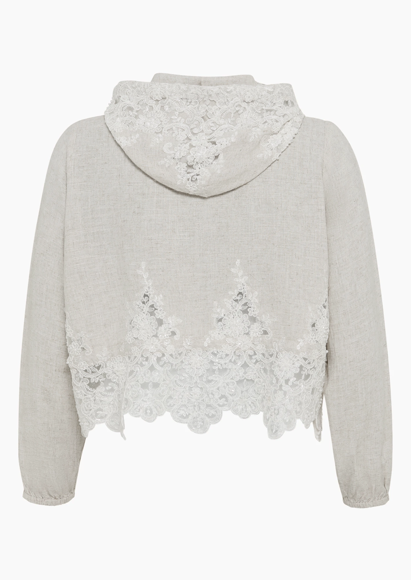 Leichte Jacke mit detailverliebten Highlights, sand-melange