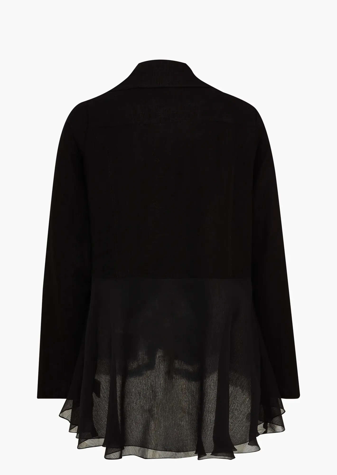 Blazer mit Häkeldetails & Ziersteinen, schwarz