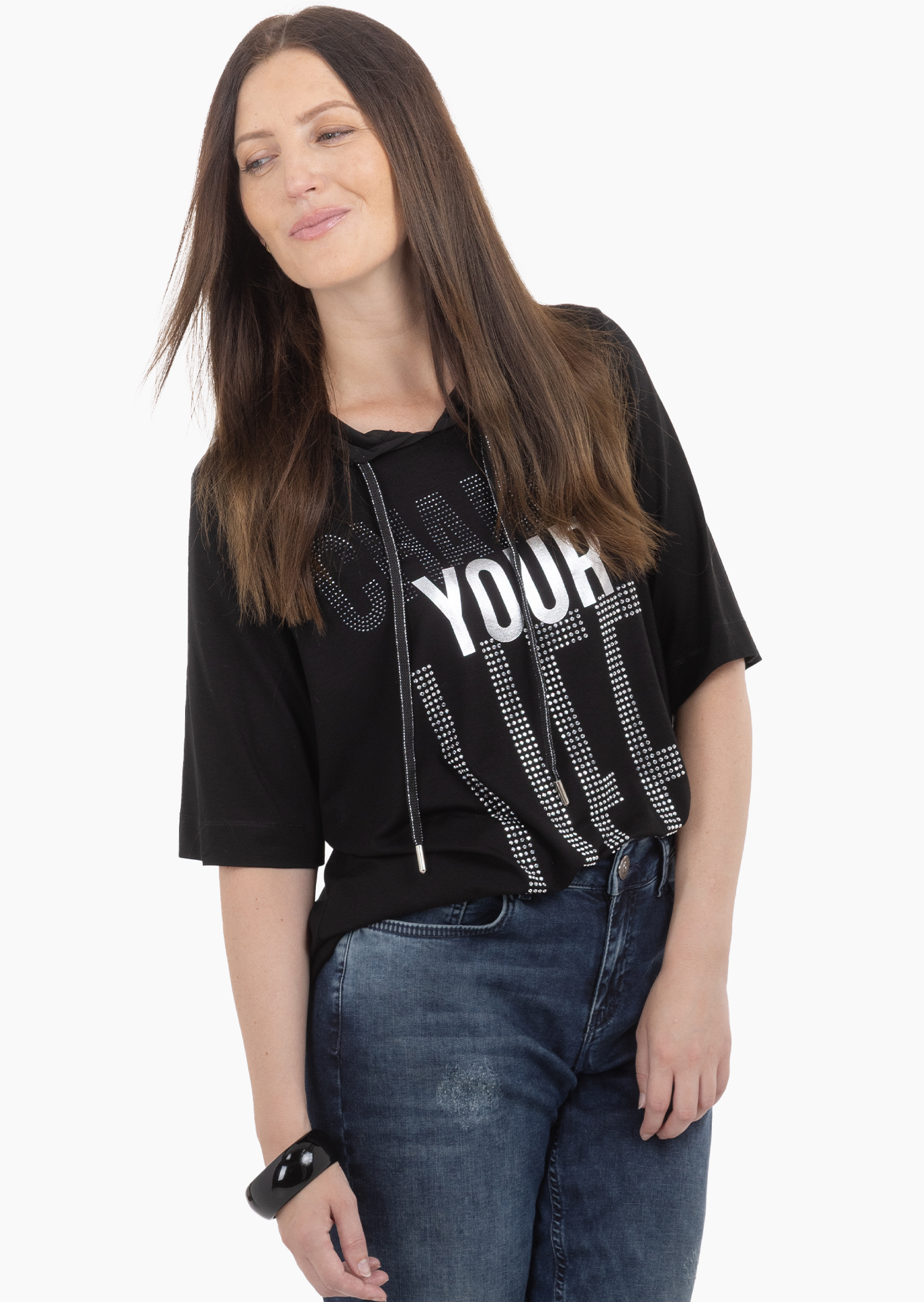 Shirt 'Change', schwarz