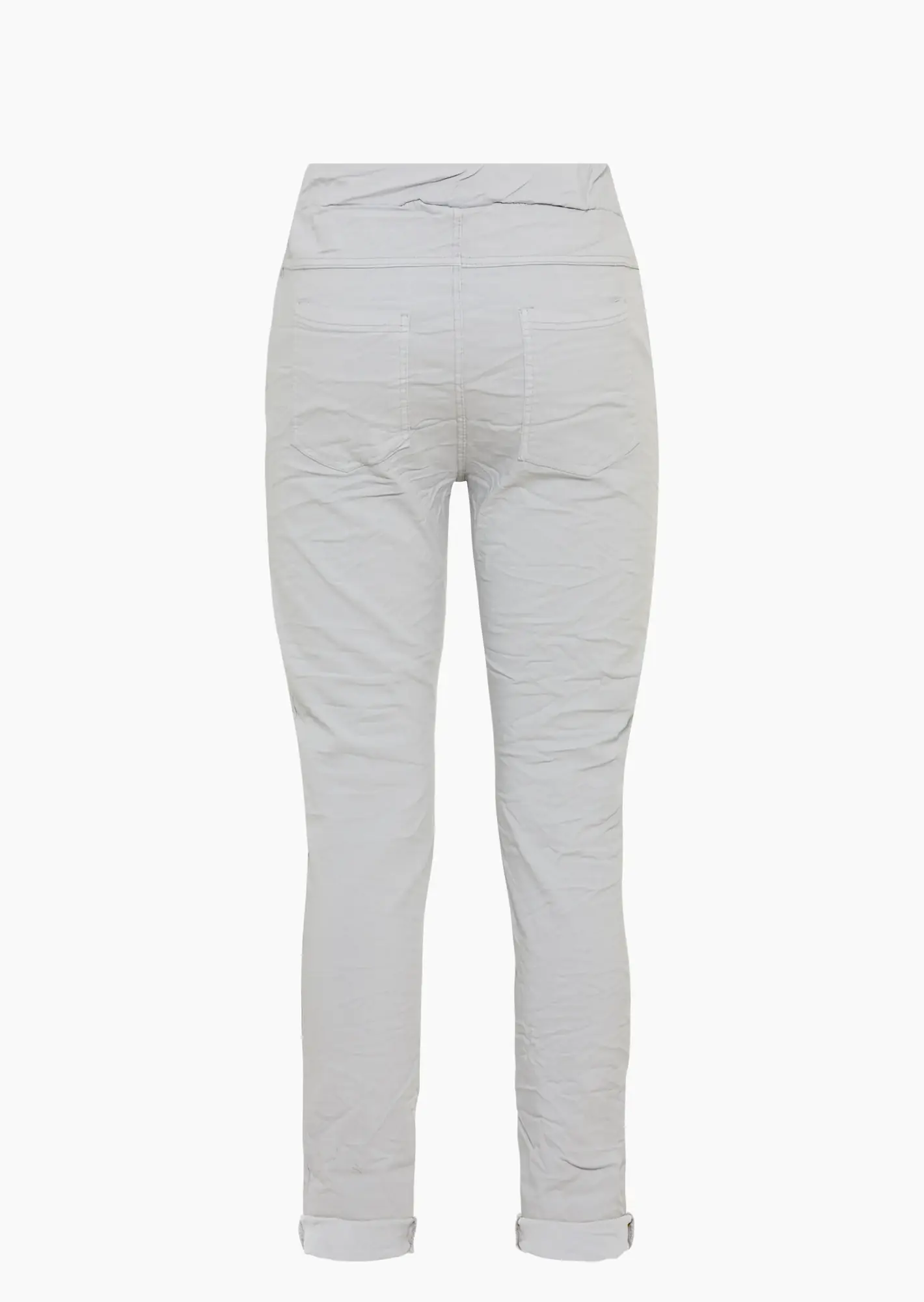 Joggpants mit Ziersteinen & Nieten', silber