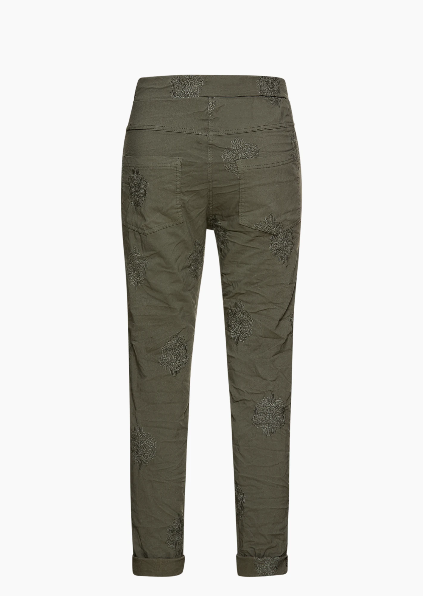 Joggpants mit Stickerei, khaki