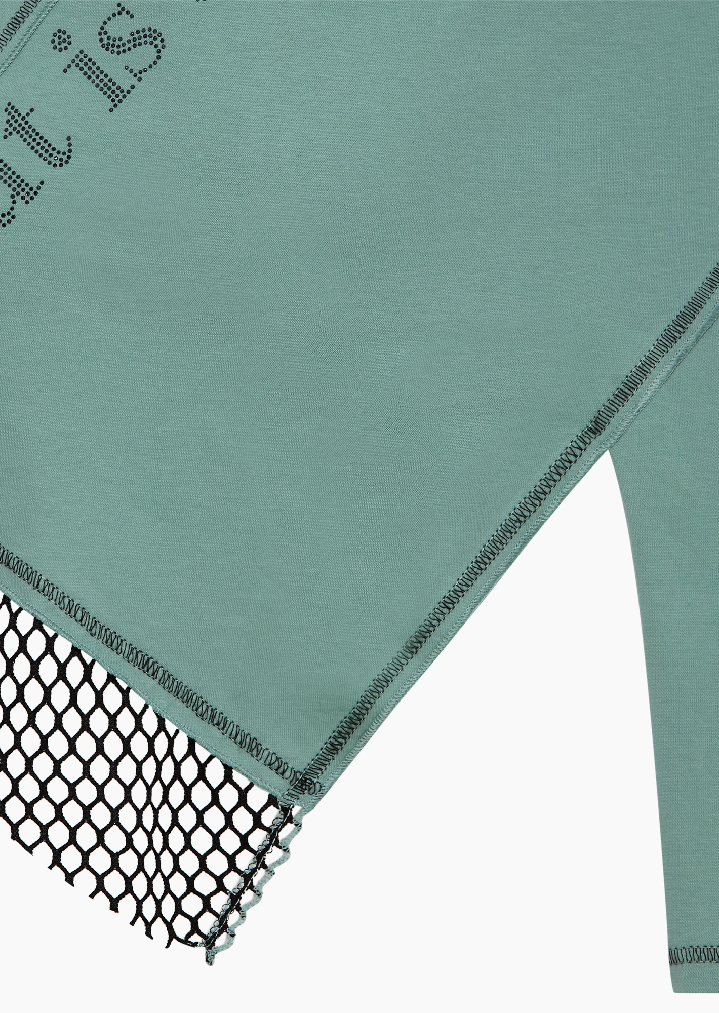 asymmetrisches Shirt, misty green