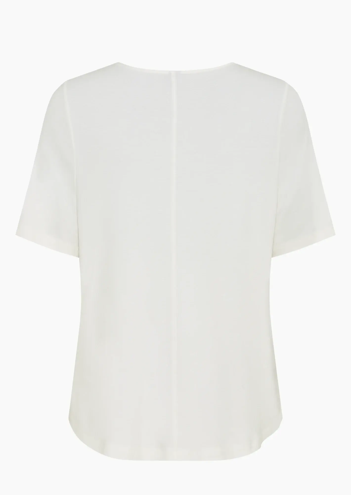 Shirt mit dekorativer Spitze, offwhite