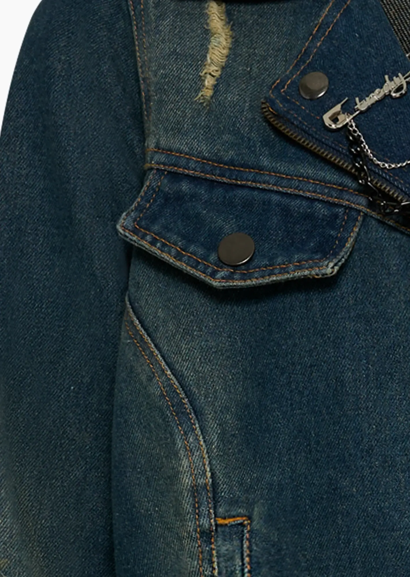 stylische Jeansjacke, blue denim