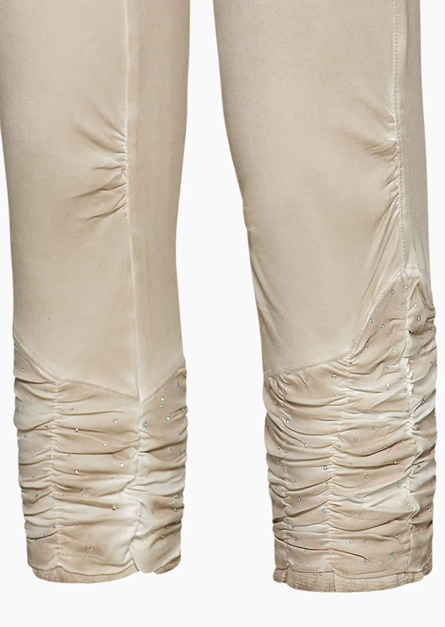 Leggings mit Ziersteinen, sand