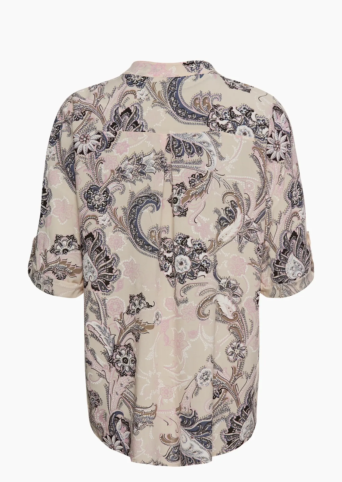 Bluse Alloverprint, crema