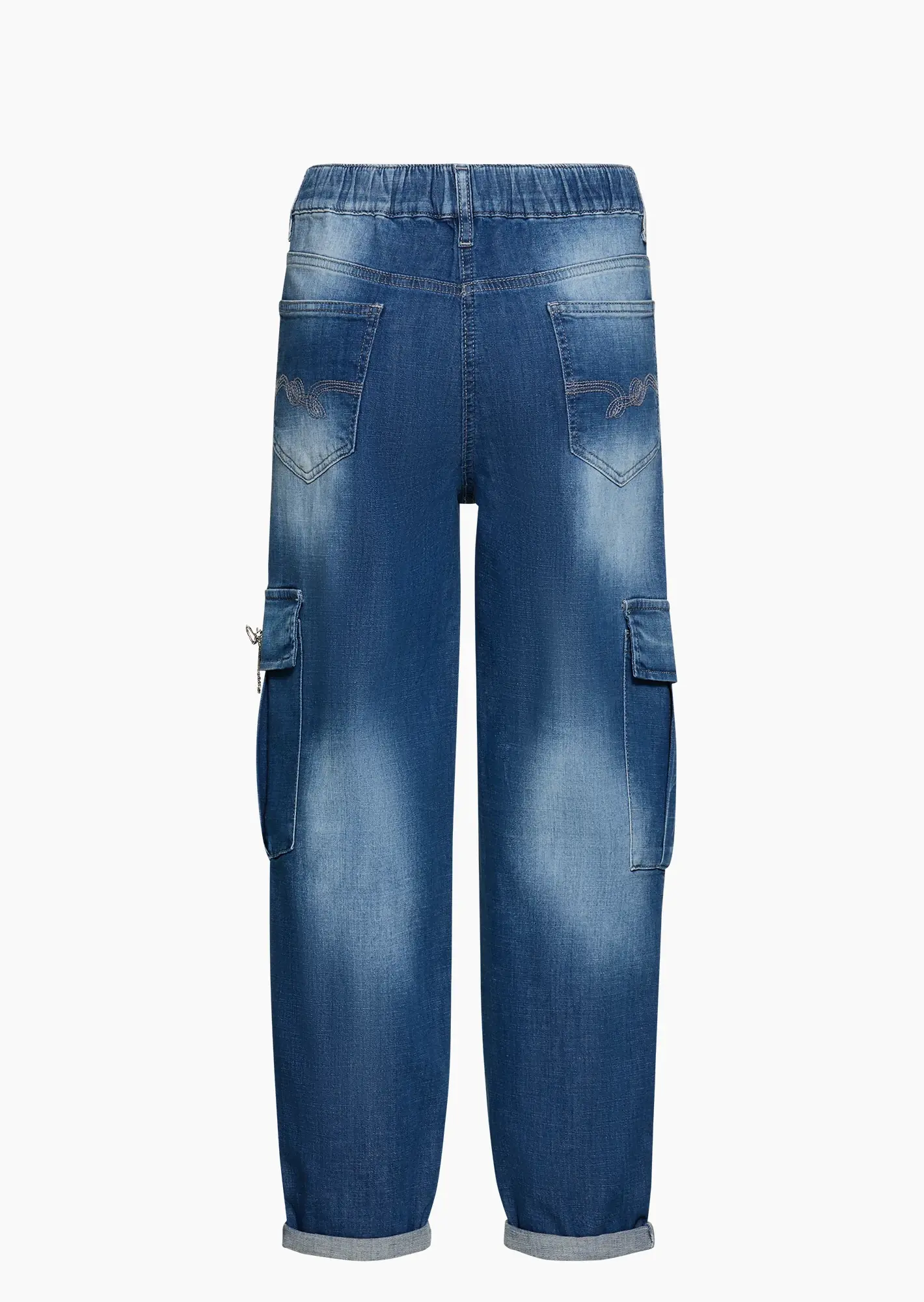 Jeans im Cargostyle, blue denim