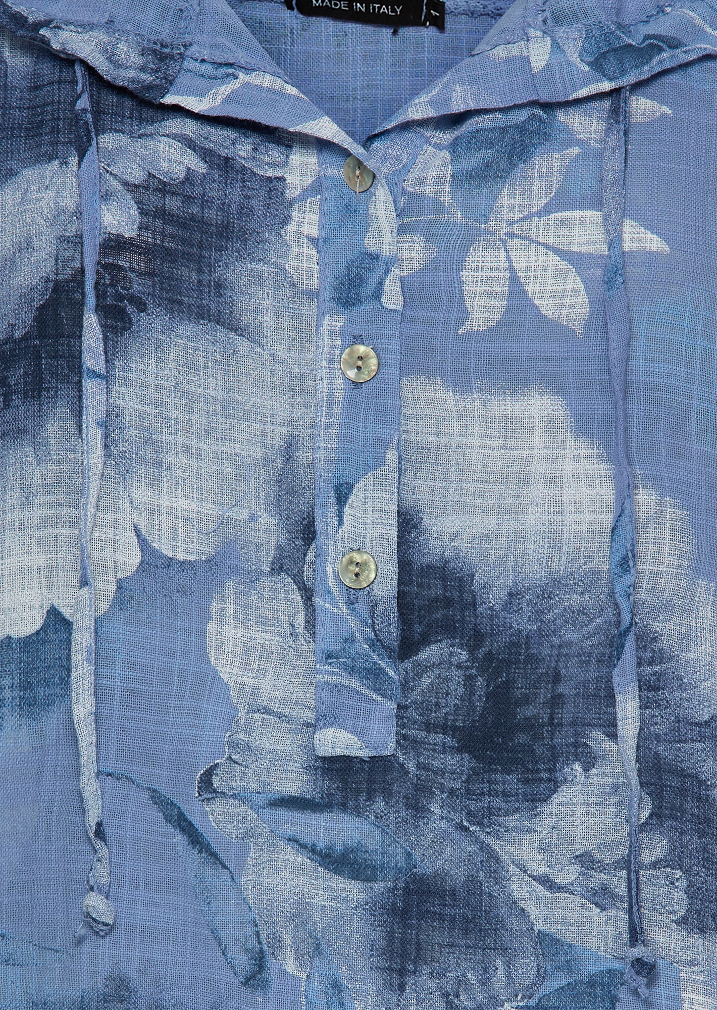 Hemdkleid mit Kapuze, blue