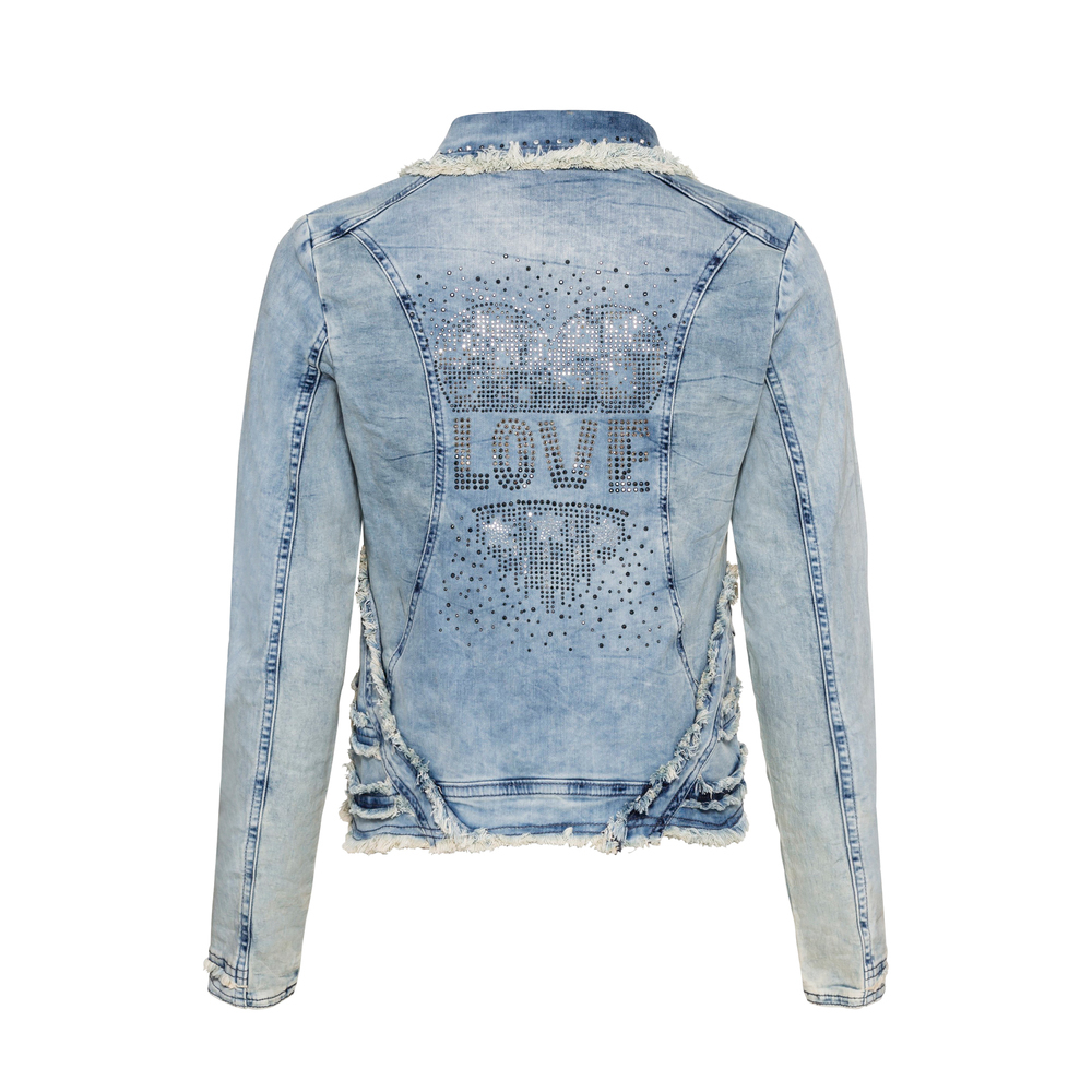 Jeansjacke 'Love', light blue denim