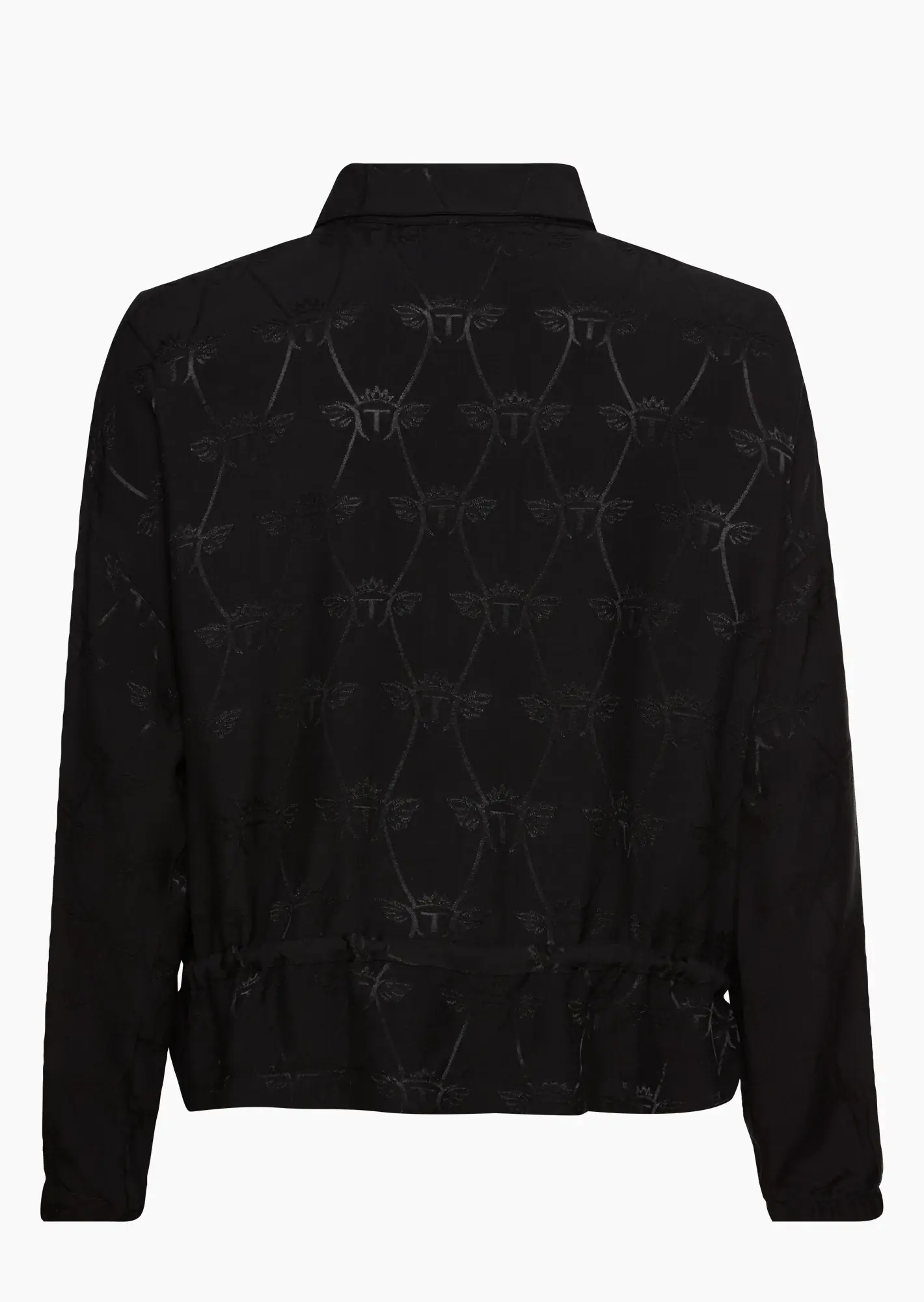 leichte Jacke  mit Ziersteinen, schwarz