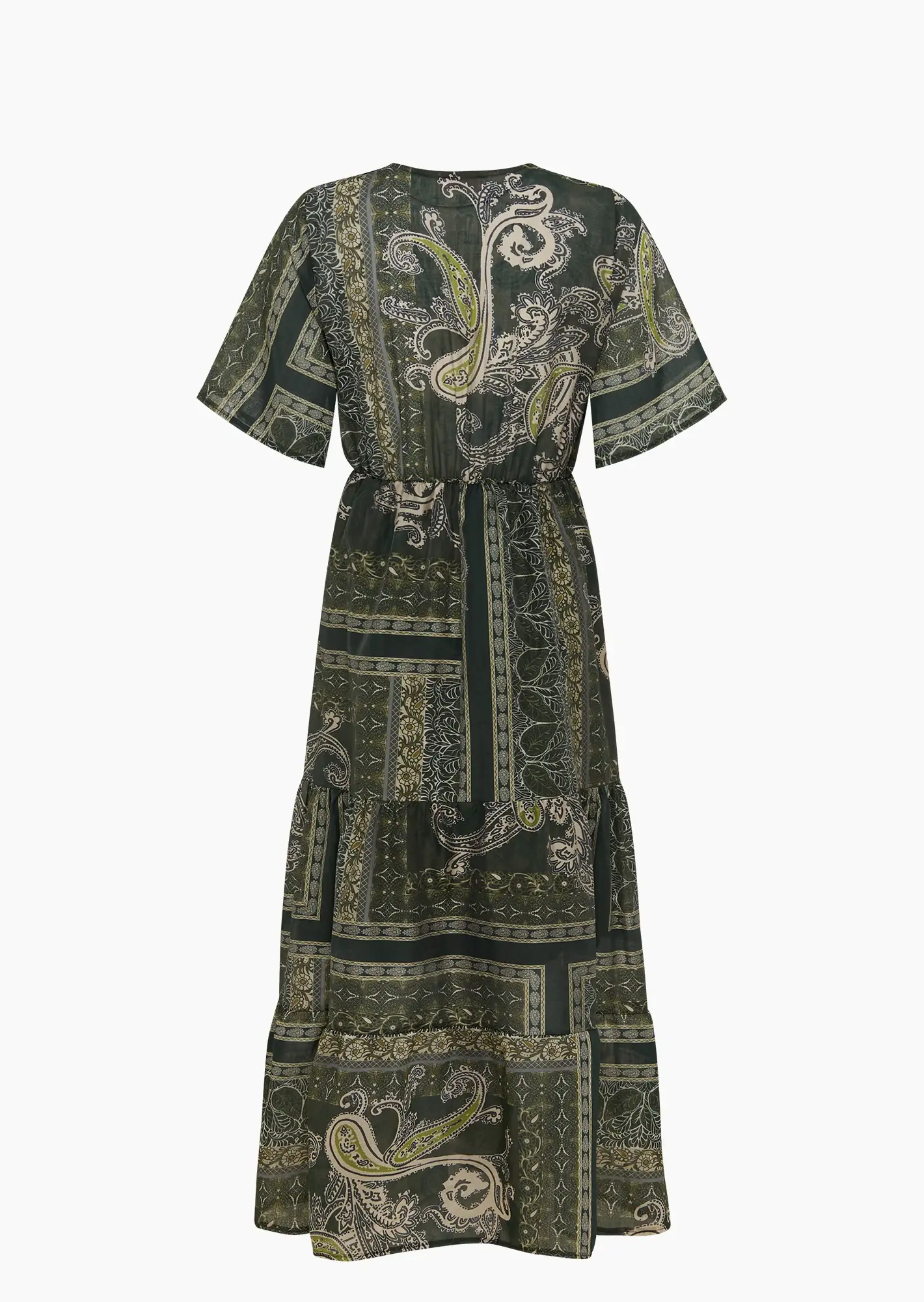 Maxi-Kleid im Alloverpaisleyprint, khaki