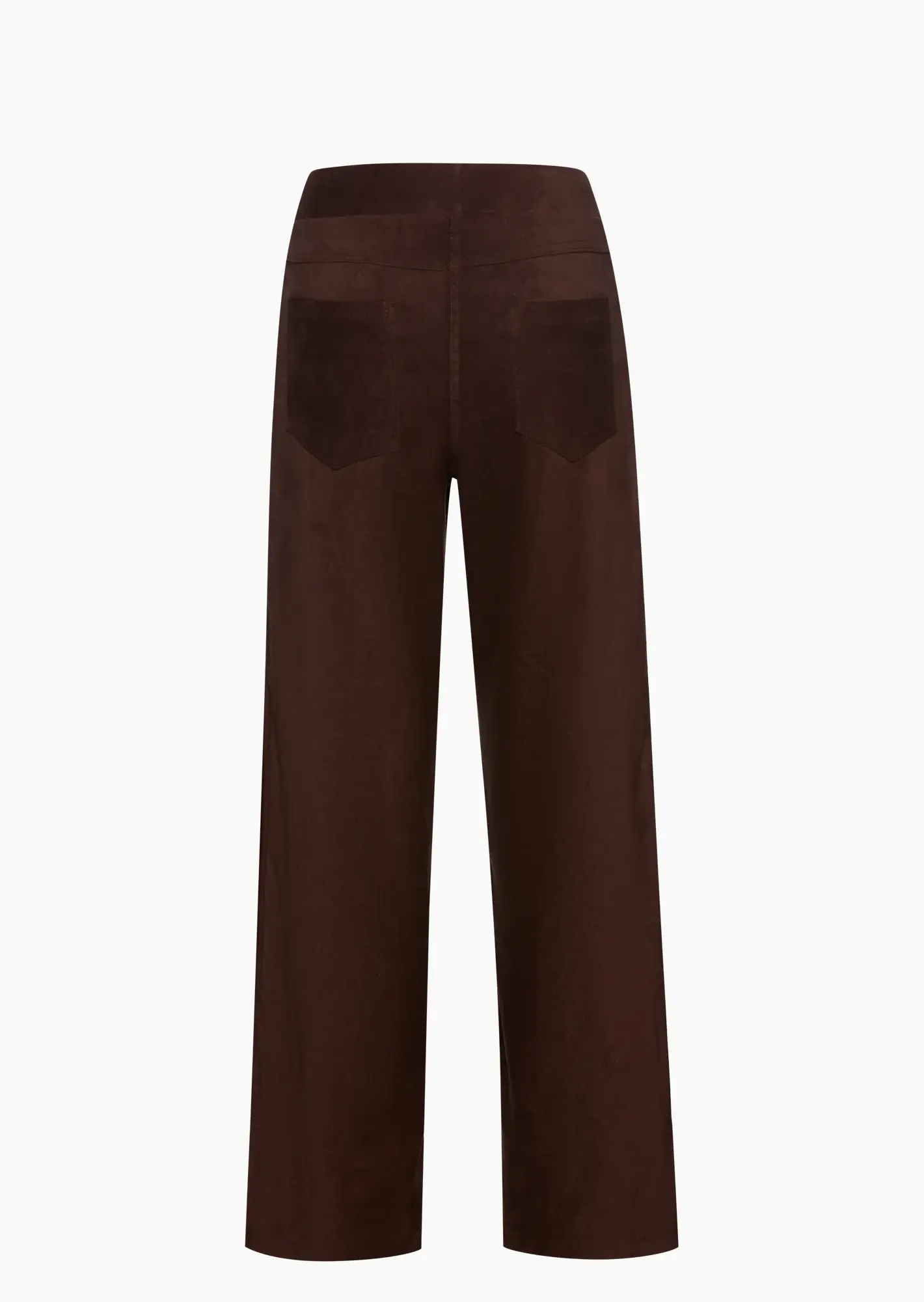 Wide Leg in Suede-Optik, mocca