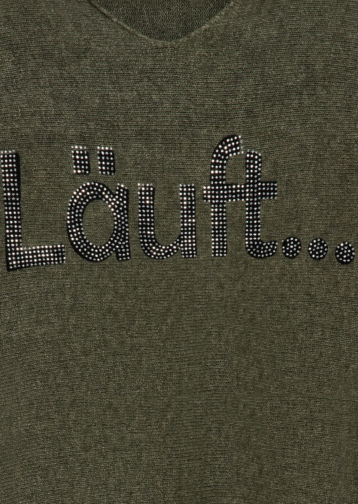 Statement-Strickpullover, oliv