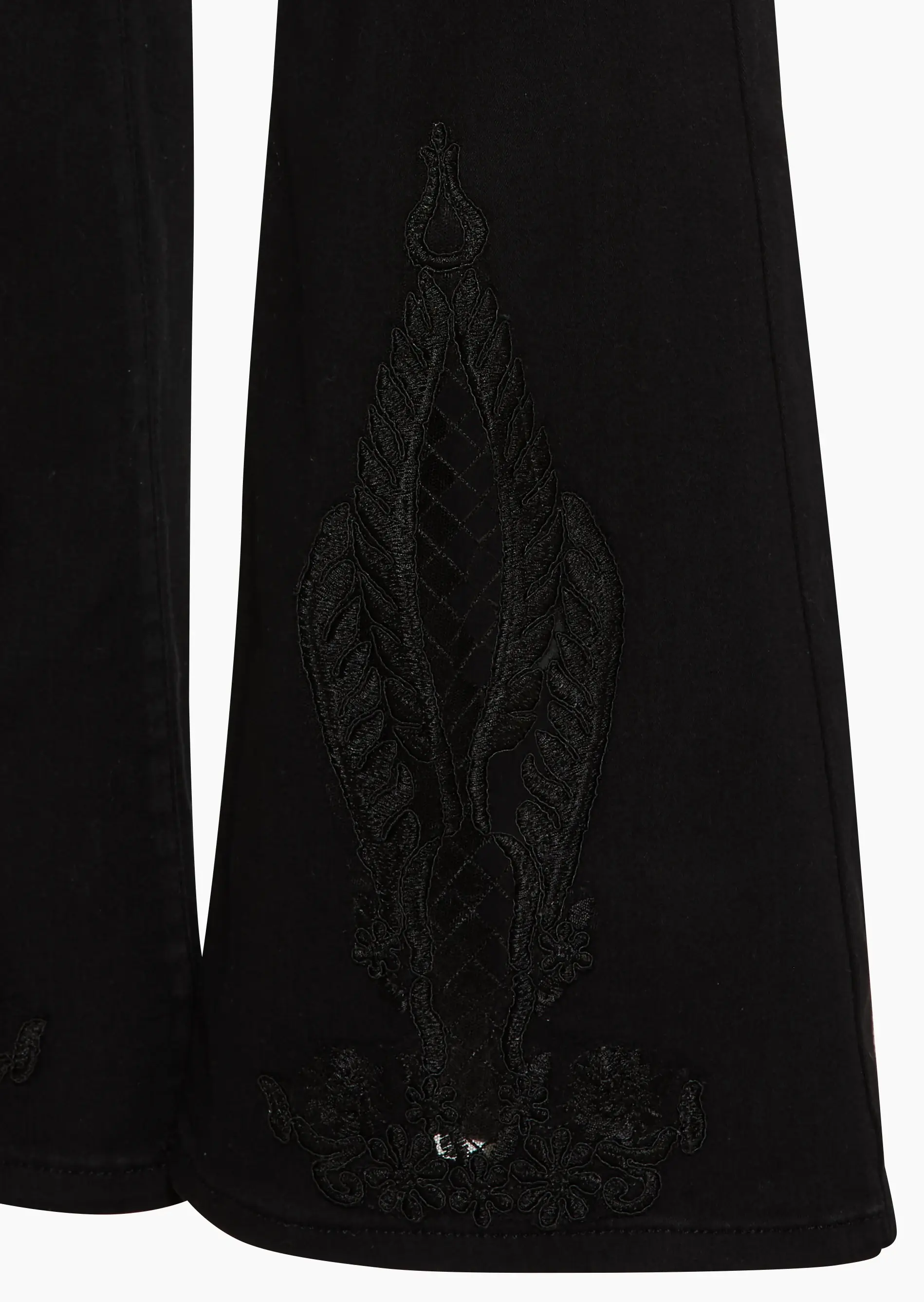 Jeggings im Bootcut-Style, schwarz