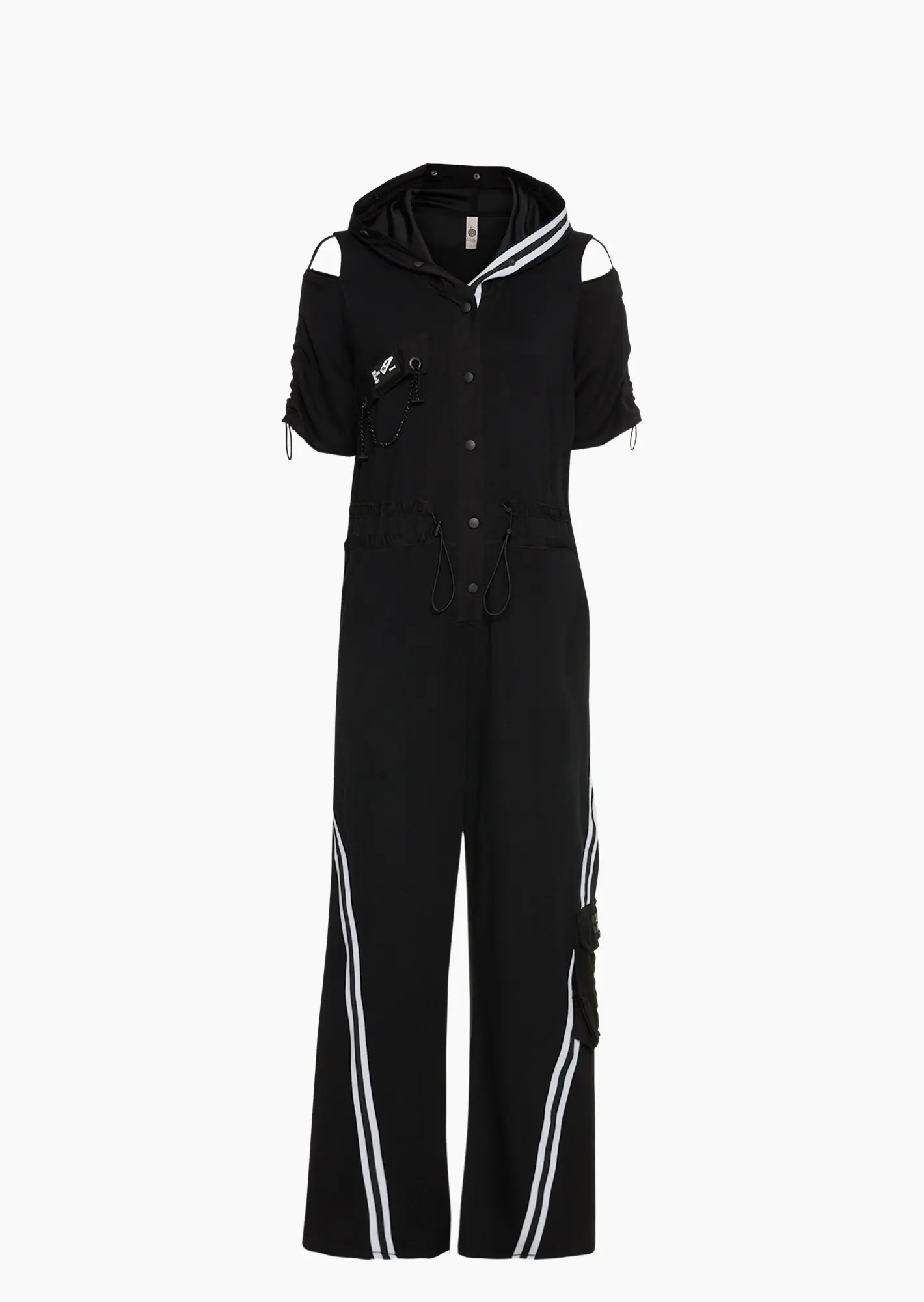 Jumpsuit mit Highlights, schwarz
