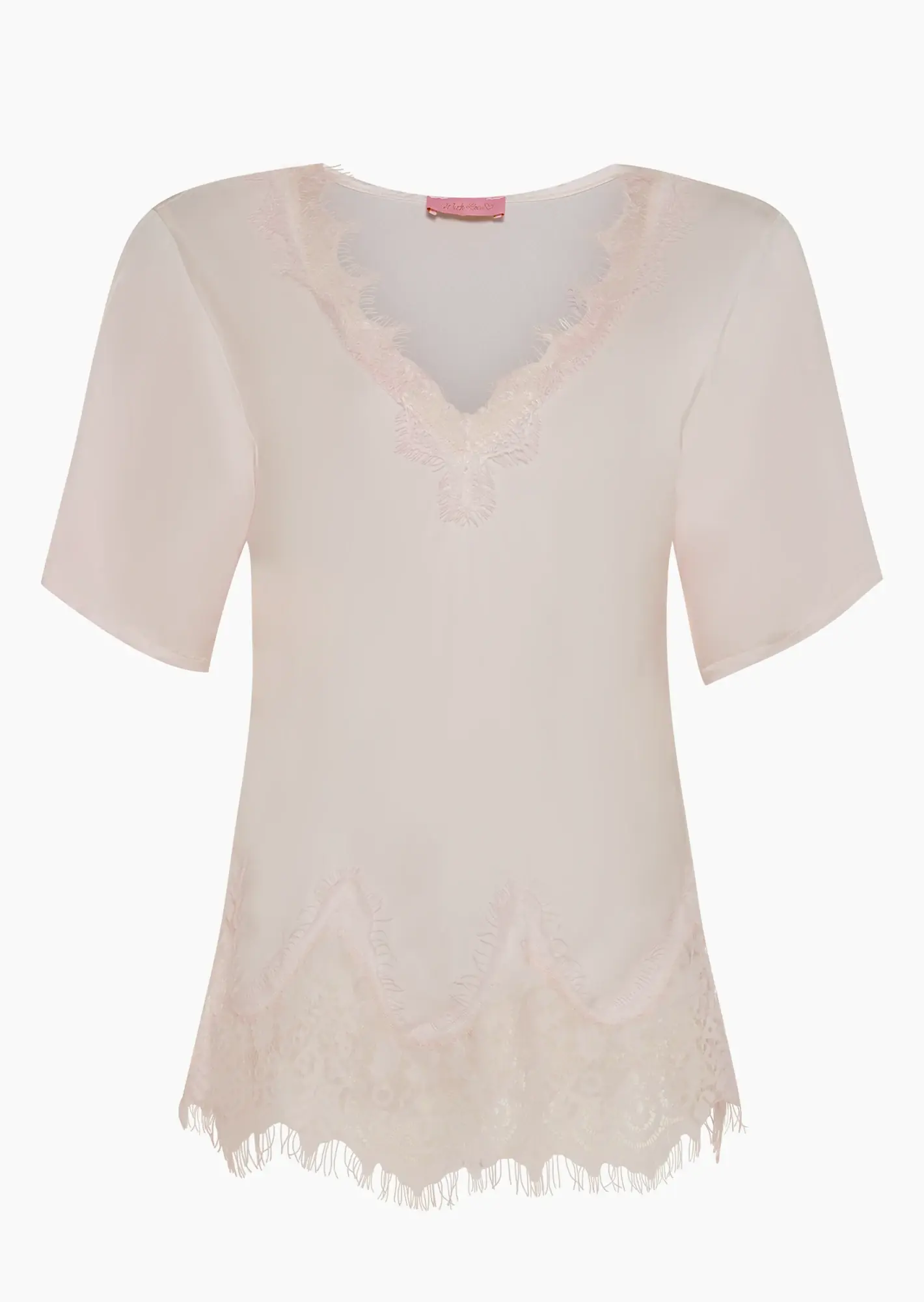 Shirt aus Viskose-Satin, mandelblüte