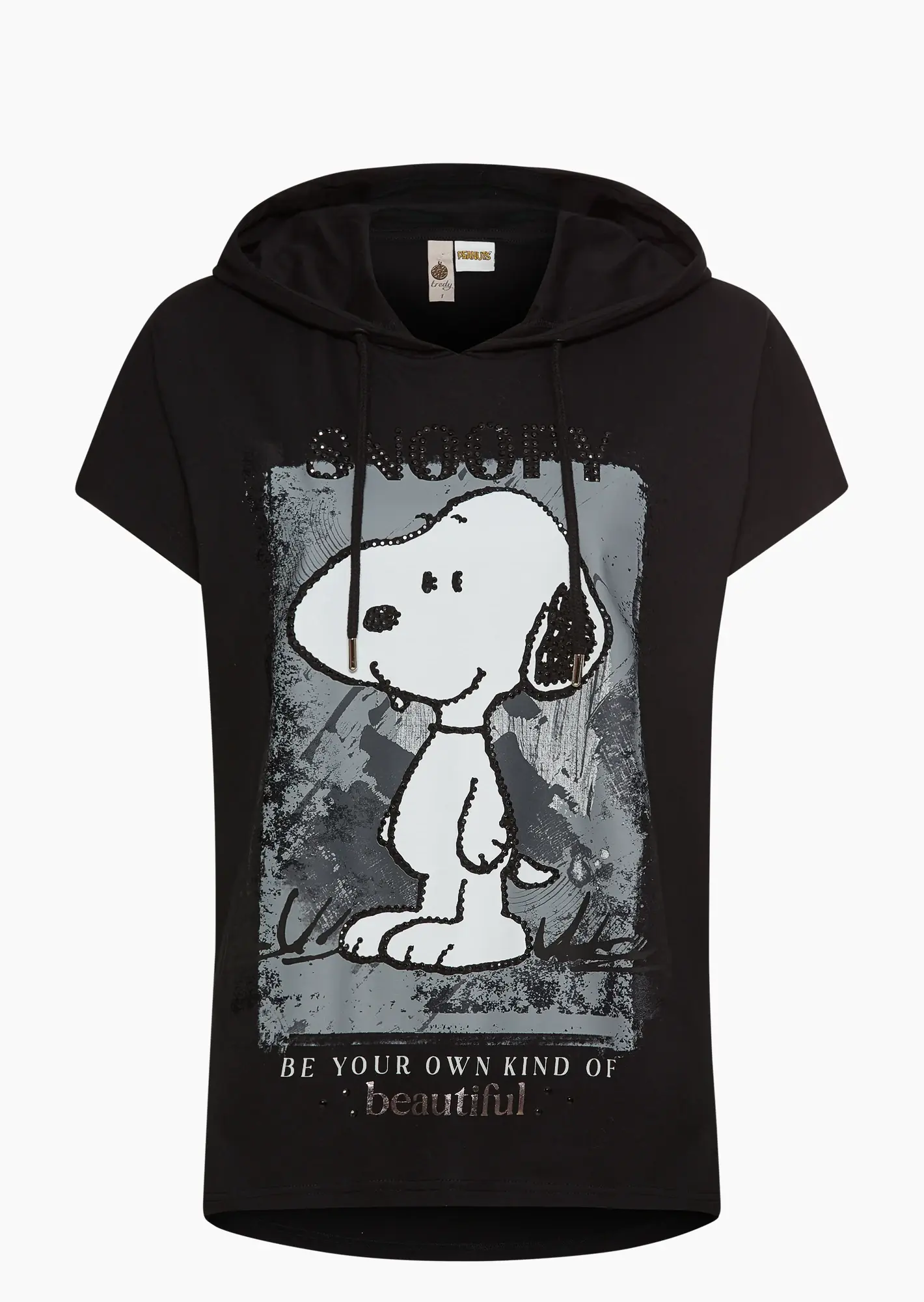 Shirt 'Snoopy', schwarz