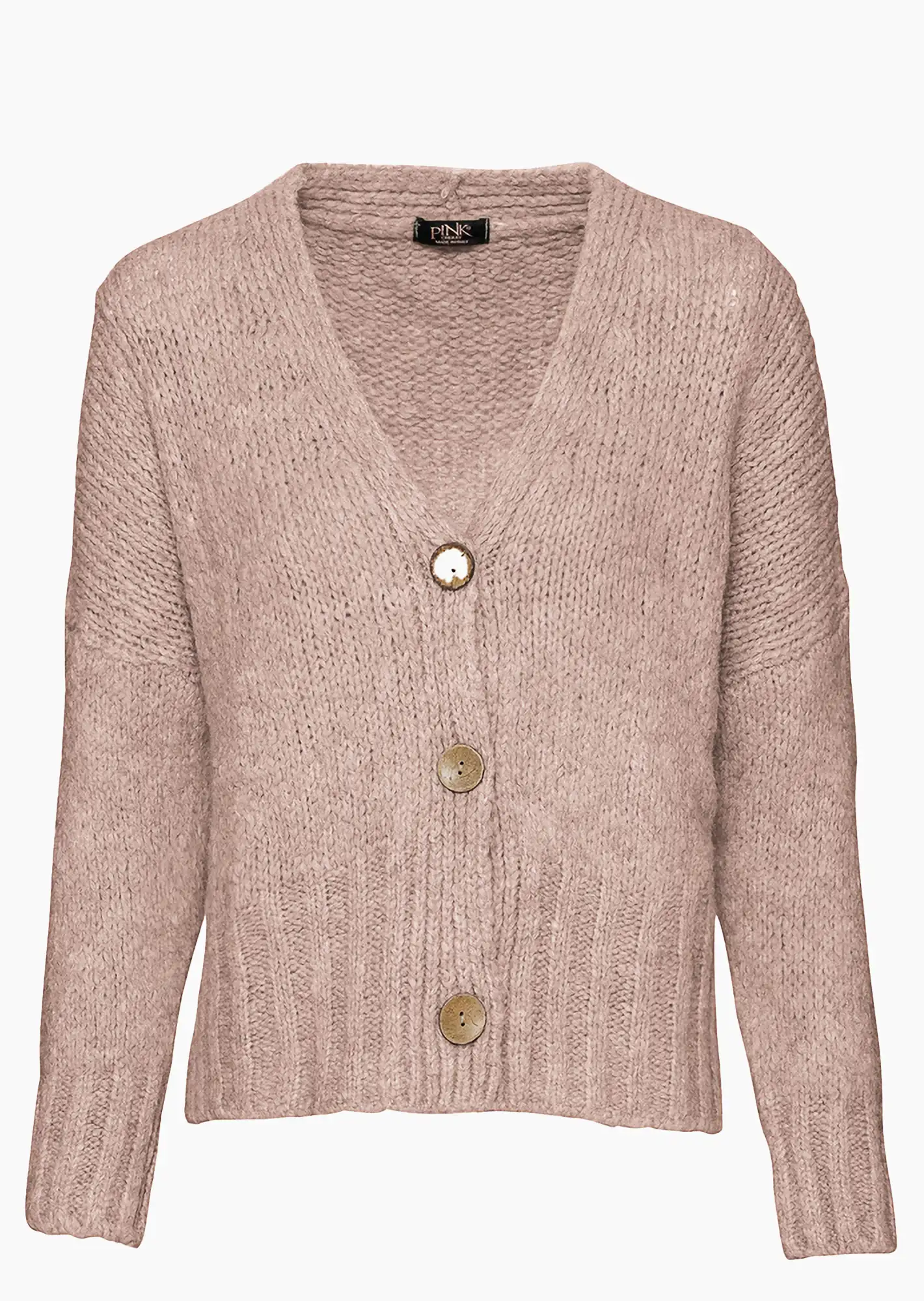 Strickjacke Oversized, rosenholz