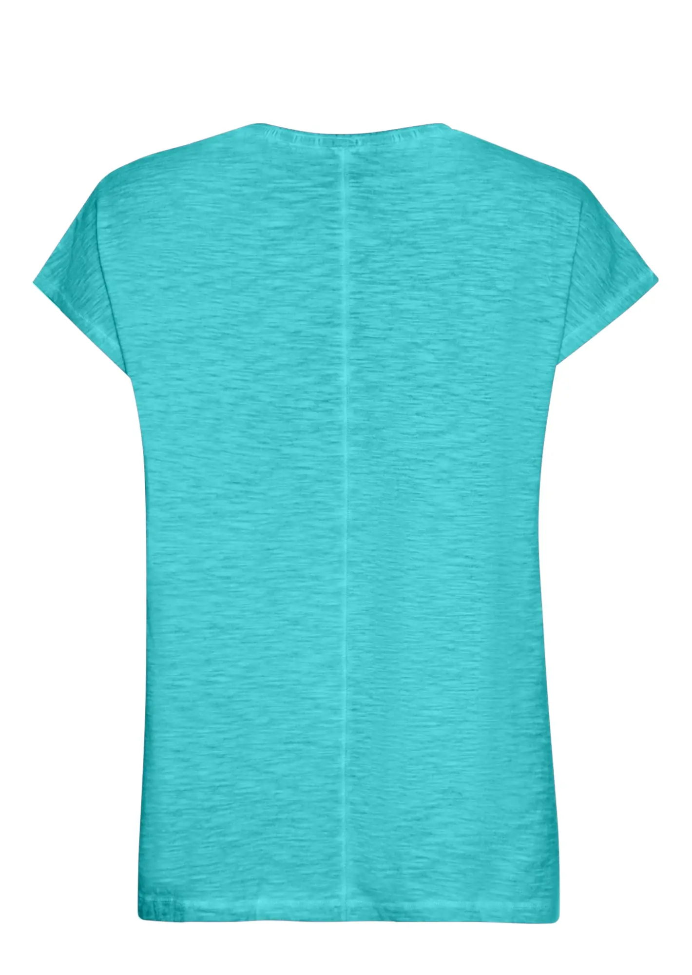 Shirt mit Glitzerlettering, türkis