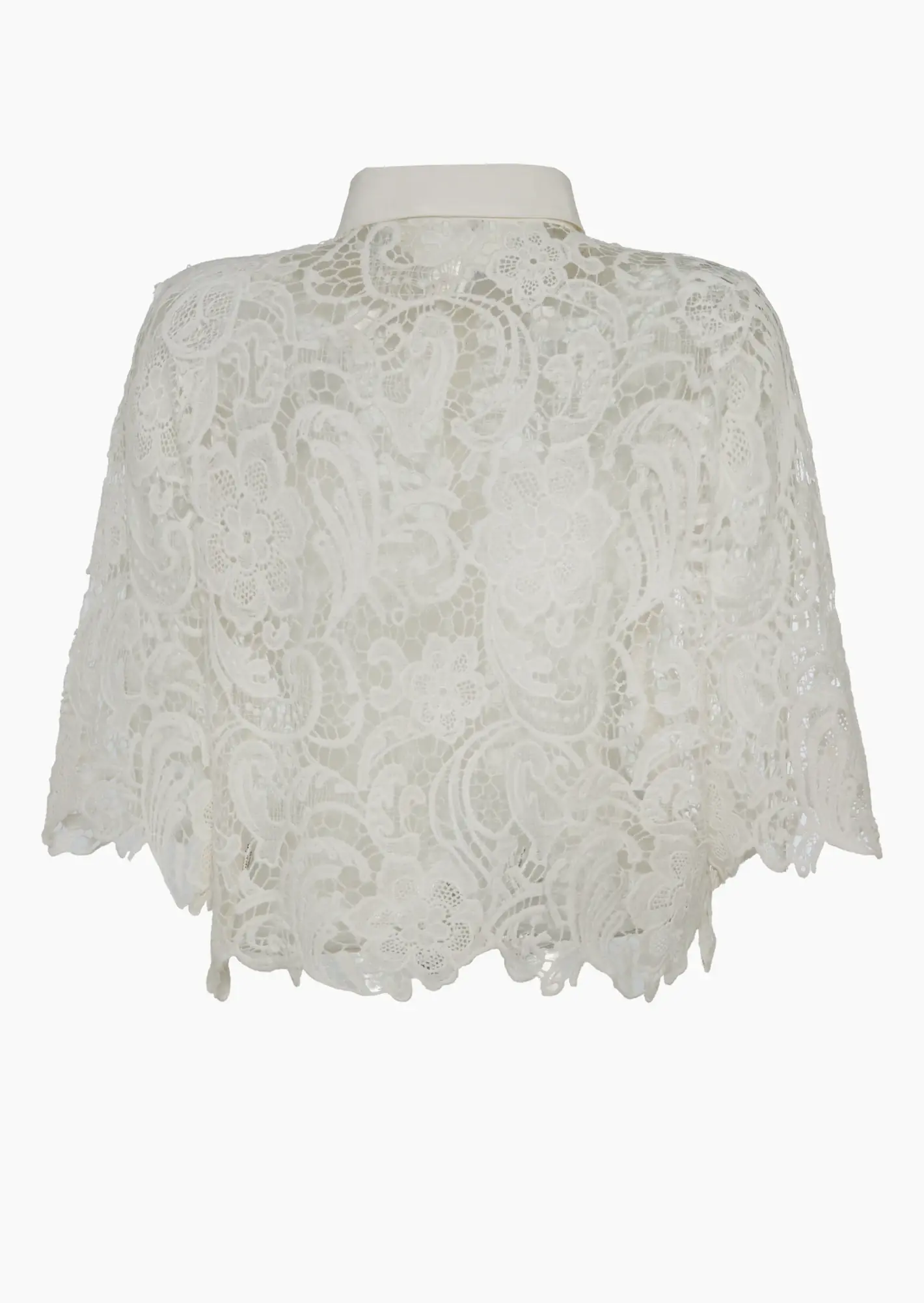 Bluse im Alloverspitzendesign, weiß