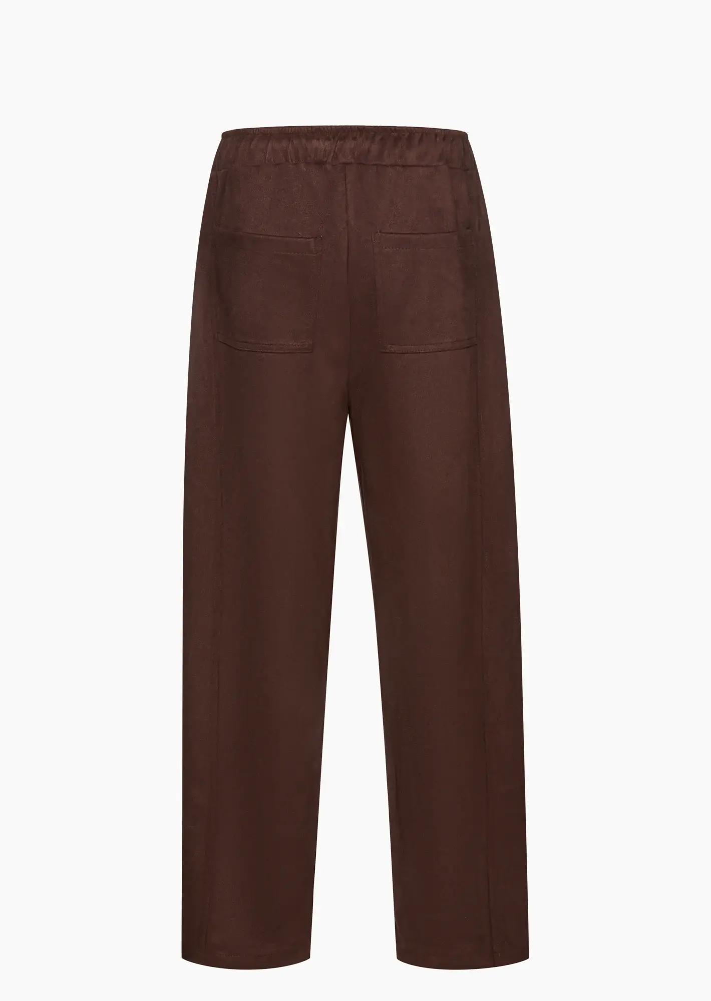 Pants in Suede-Optik, schoko