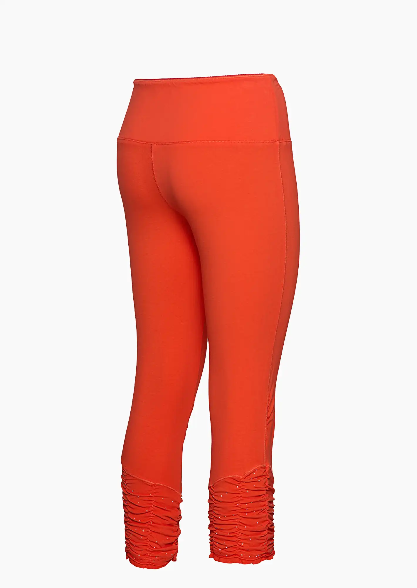 Leggings mit Ziersteinen, koralle